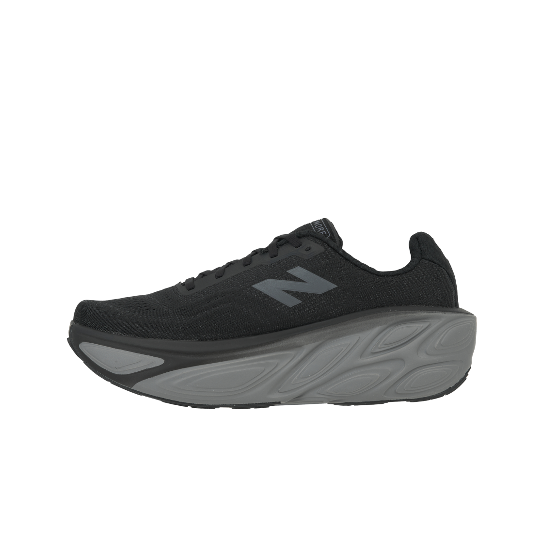 뉴발란스 프레쉬 폼 X 모어 v5 블랙 실버 메탈릭 - 2E 와이드(New Balance Fresh Foam X More v5 Black Silver Metallic - 2E Wide) - 3