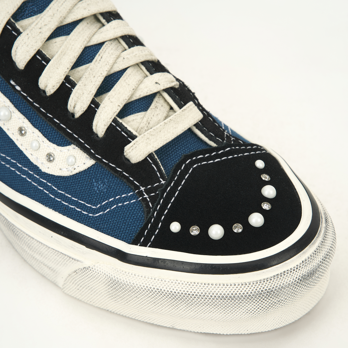 반스 LX 올드스쿨 36 펄라이즈드 네이비 블랙(Vans LX Old Skool 36 Pearlized Navy Black) - 7