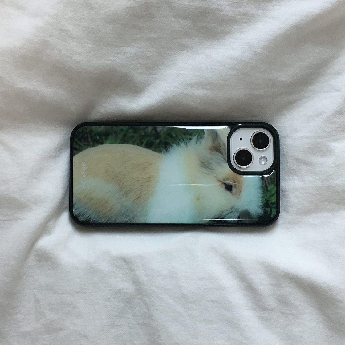 나나카세이 베이지 토끼 에폭시 범퍼 케이스(NANAKASEI beige rabbit epoxy bumper case) - 3