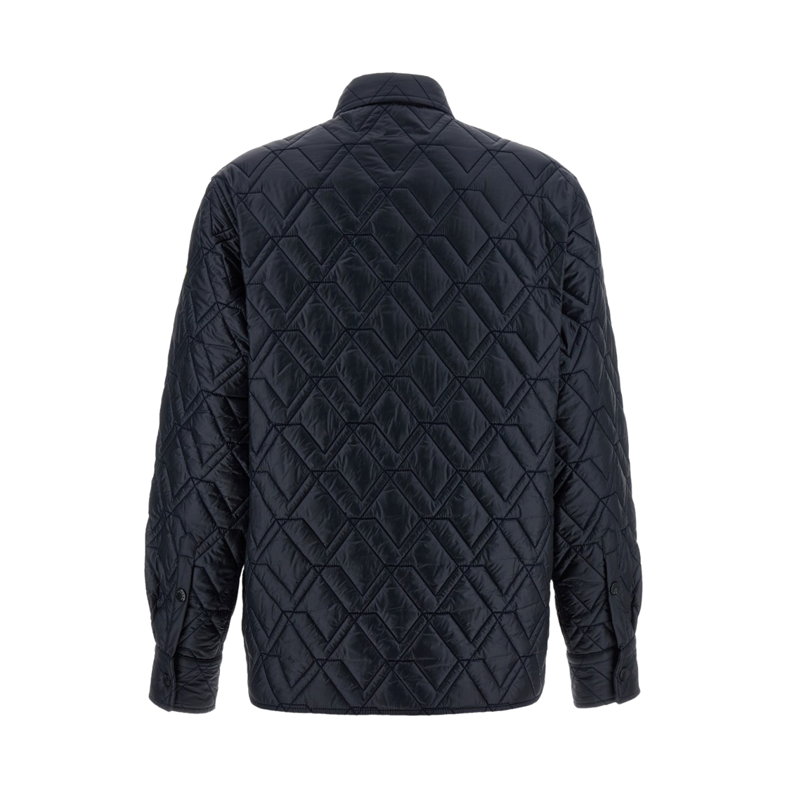 (W) 몽클레르 다이아몬드 퀼티드 패딩 셔츠 자켓 네이비 블루 - 26SS((W) Moncler Diamond Quilted Padded Shirt Jacket Navy Blue - 26SS) - 2