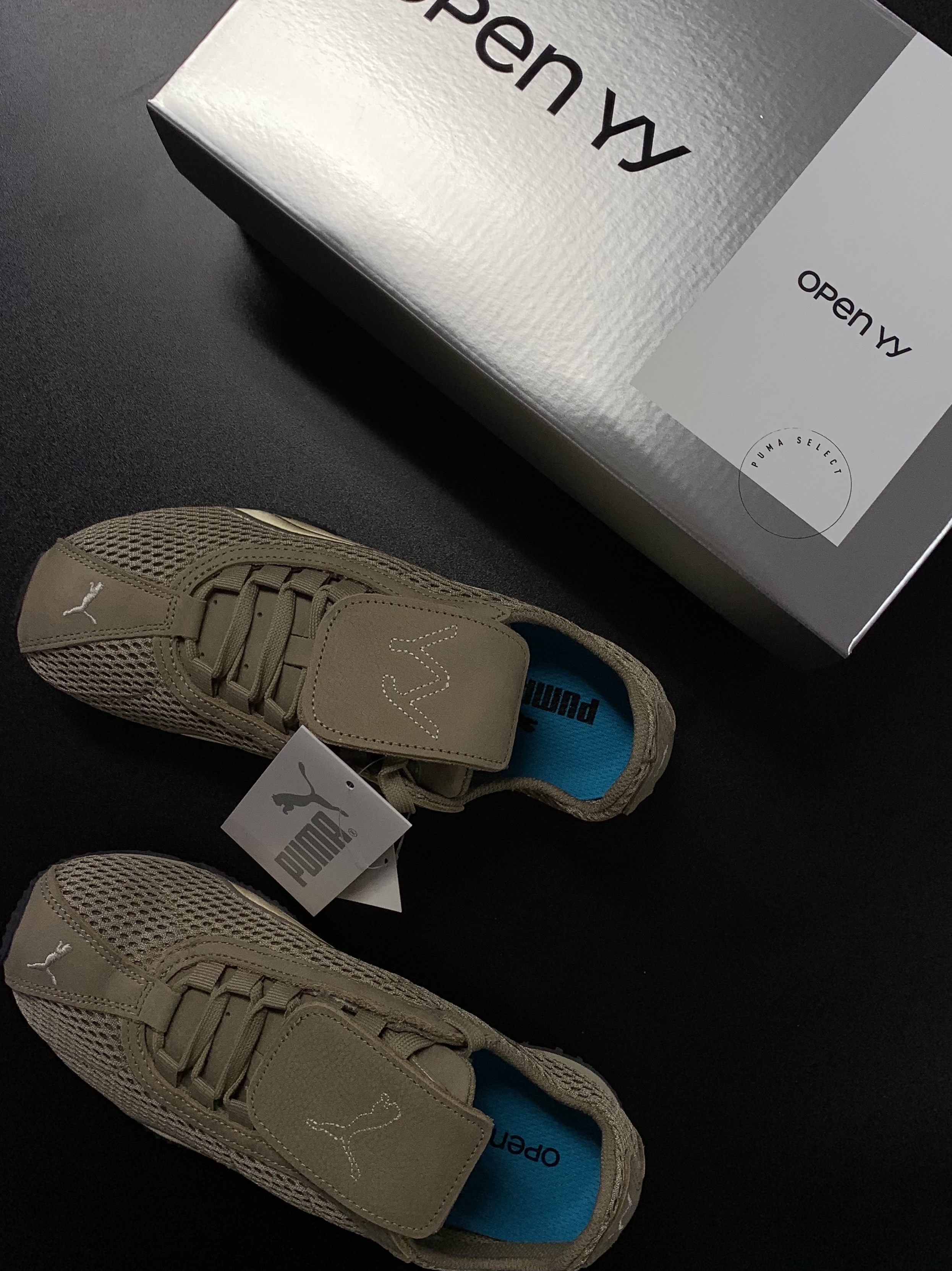 Puma x Open Yy H-street Oak Branch Creamy Vanilla 착용 스타일 - 1