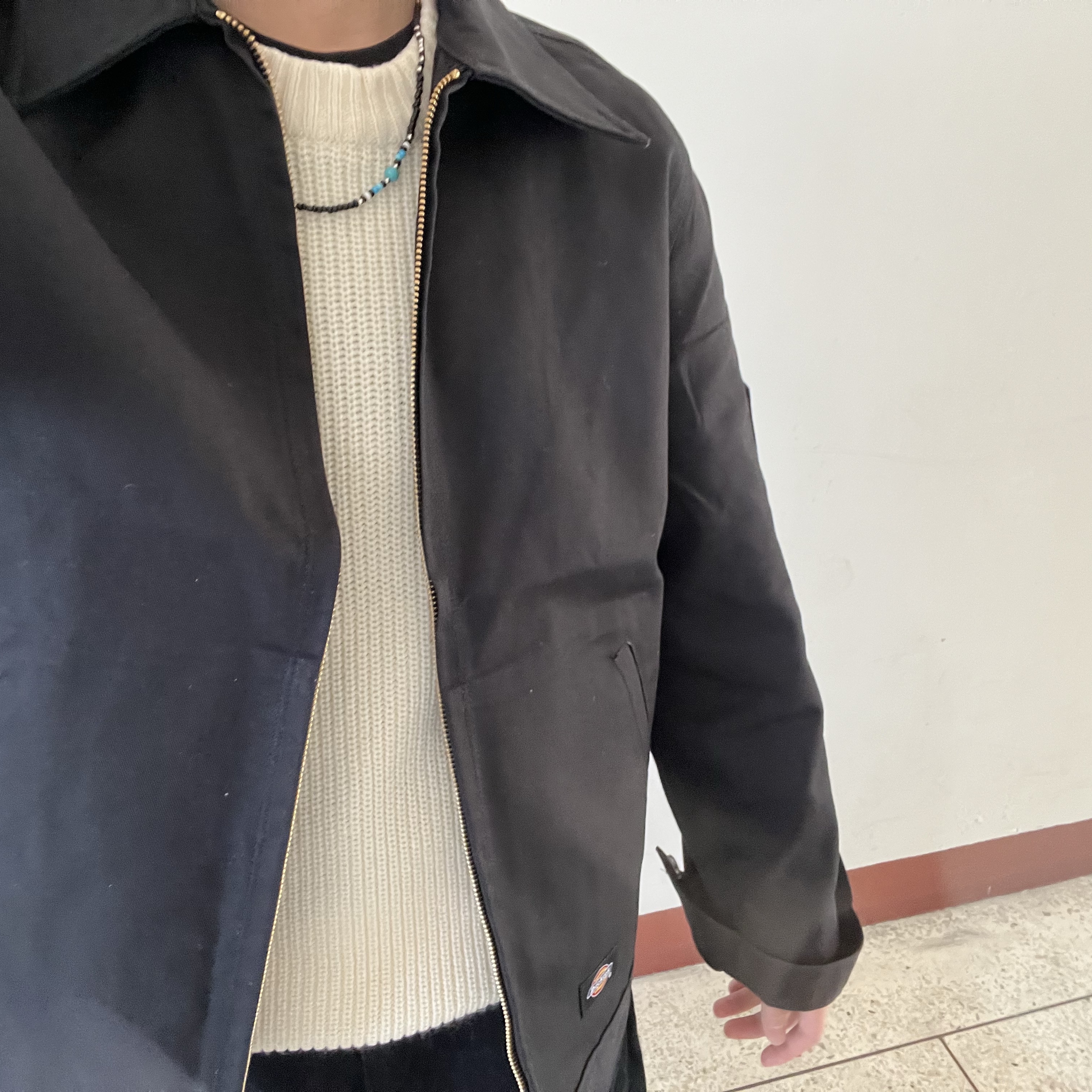 Dickies Insulated Eisenhower Jacket Regular Black 착용 스타일