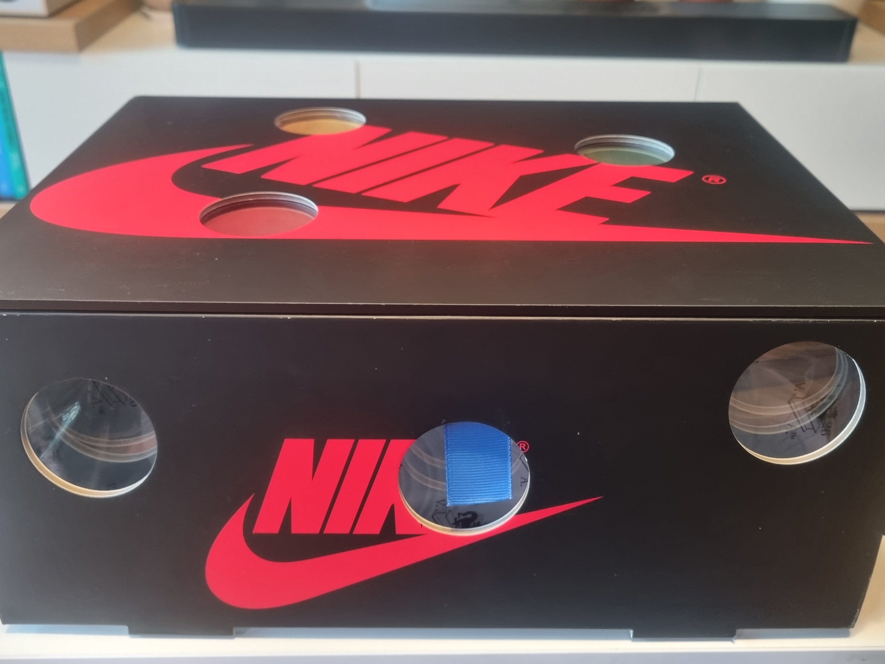 Jordan 1 x Virgil Abloh Archive Retro High Alaska White μ°©μ© μ€νμΌ - 2