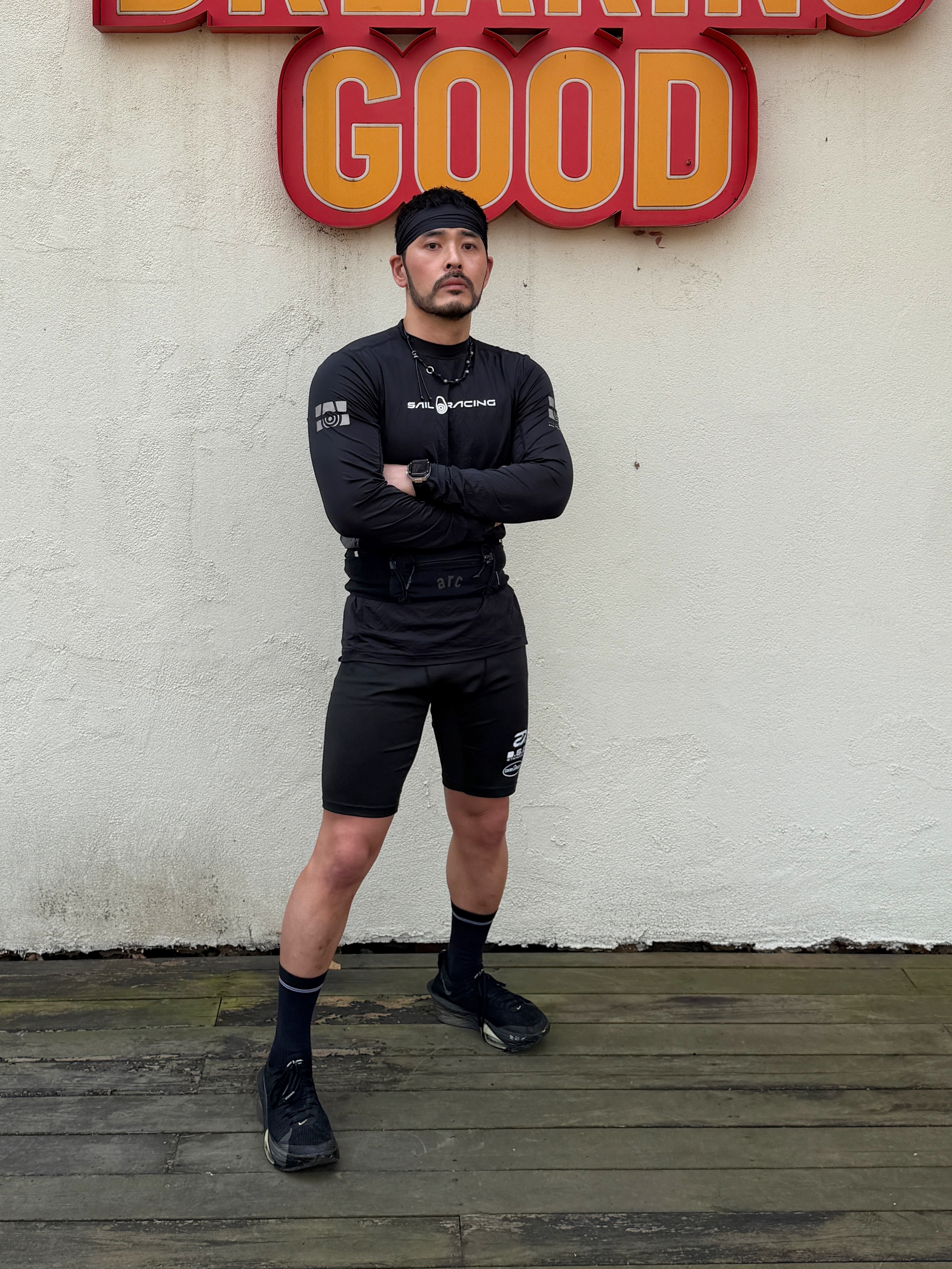 [KREAM 단독] TOWTOW.ARCHIVE Tosca Rope Necklace Black, Nike Air Zoom Alphafly Next% 3 Black Olive Aura 착용 스타일 - 3