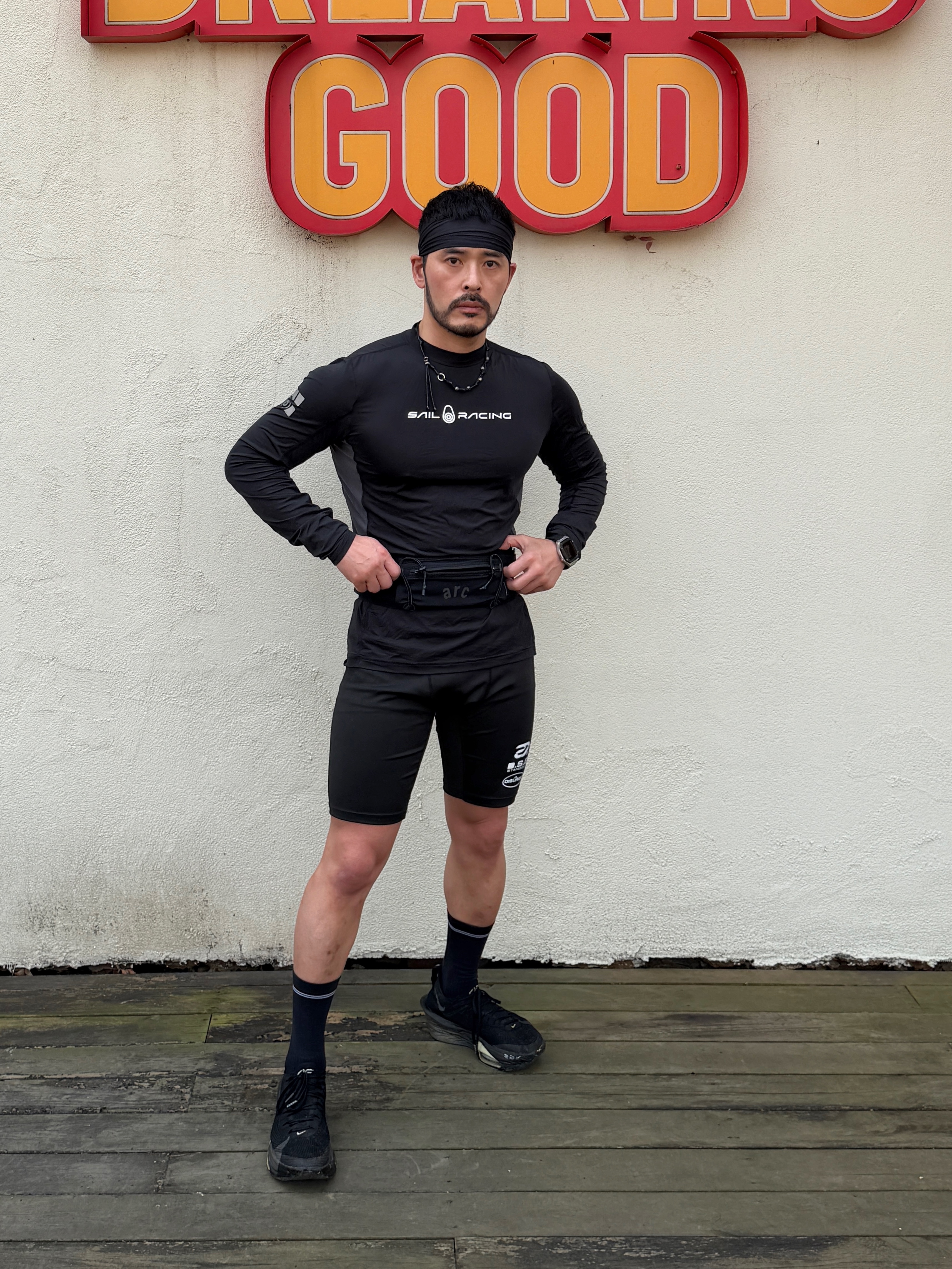 [KREAM 단독] TOWTOW.ARCHIVE Tosca Rope Necklace Black, Nike Air Zoom Alphafly Next% 3 Black Olive Aura 착용 스타일 - 4