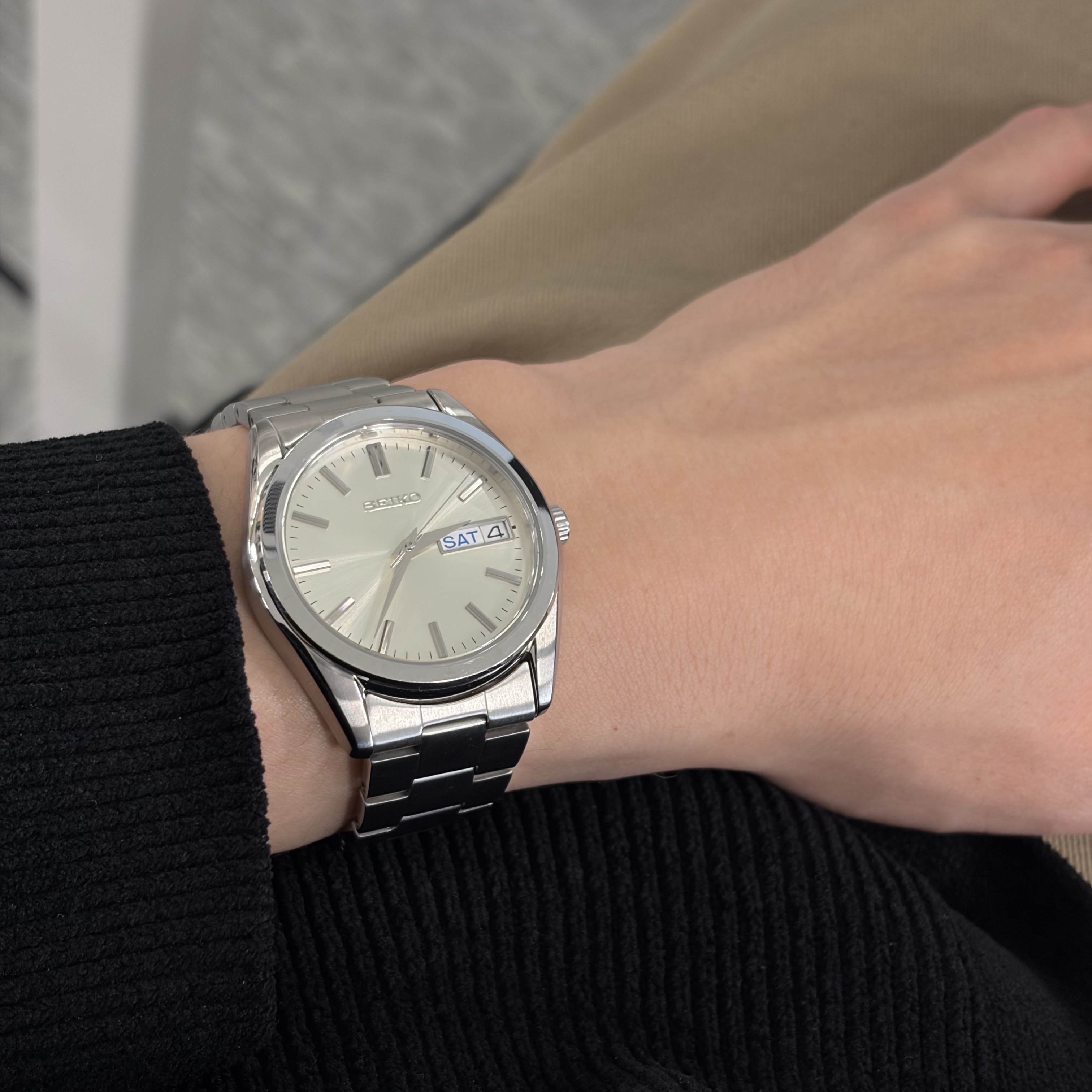 Seiko SBTH007 Silver 착용 스타일