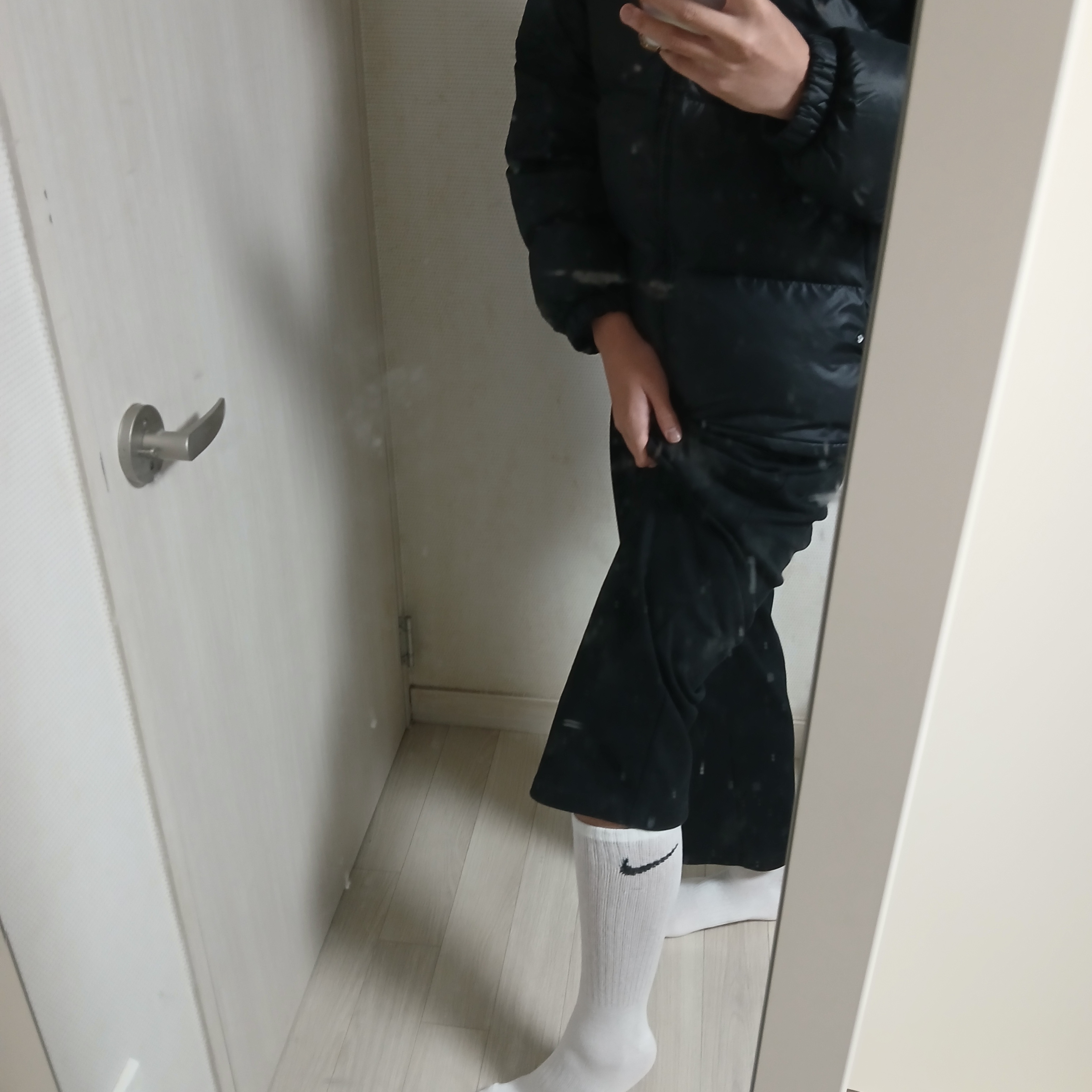 Nike Everyday Lightweight Training Crew Socks White (3 Pack/Korean Ver.) 착용 스타일