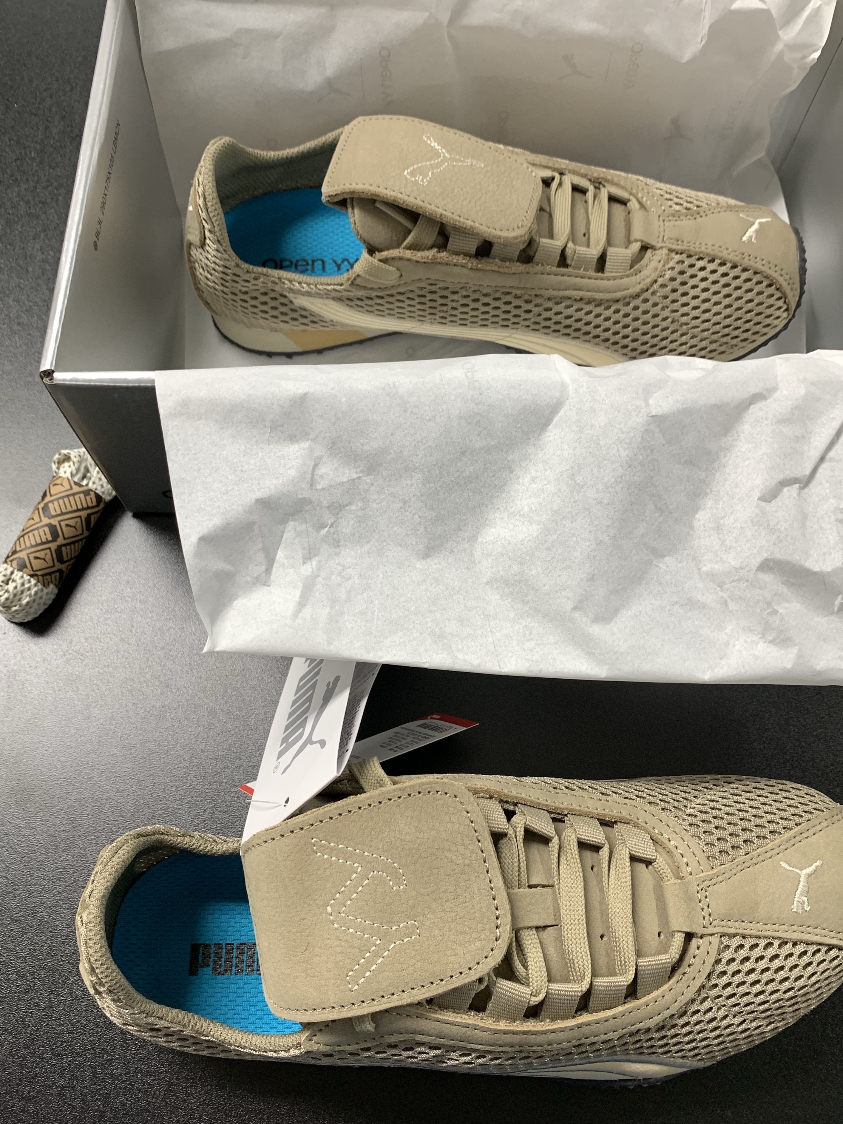 Puma x Open Yy H-street Oak Branch Creamy Vanilla 착용 스타일 - 3