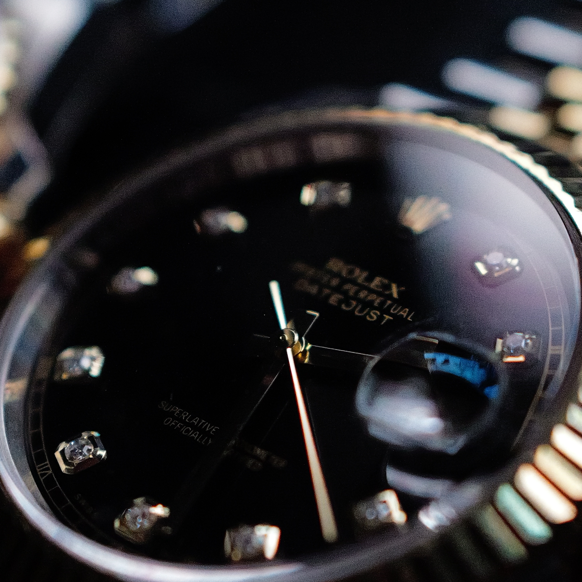 Rolex Datejust 41mm 126333 Bright Black Diamond-Set Jubilee 착용 스타일 - 1