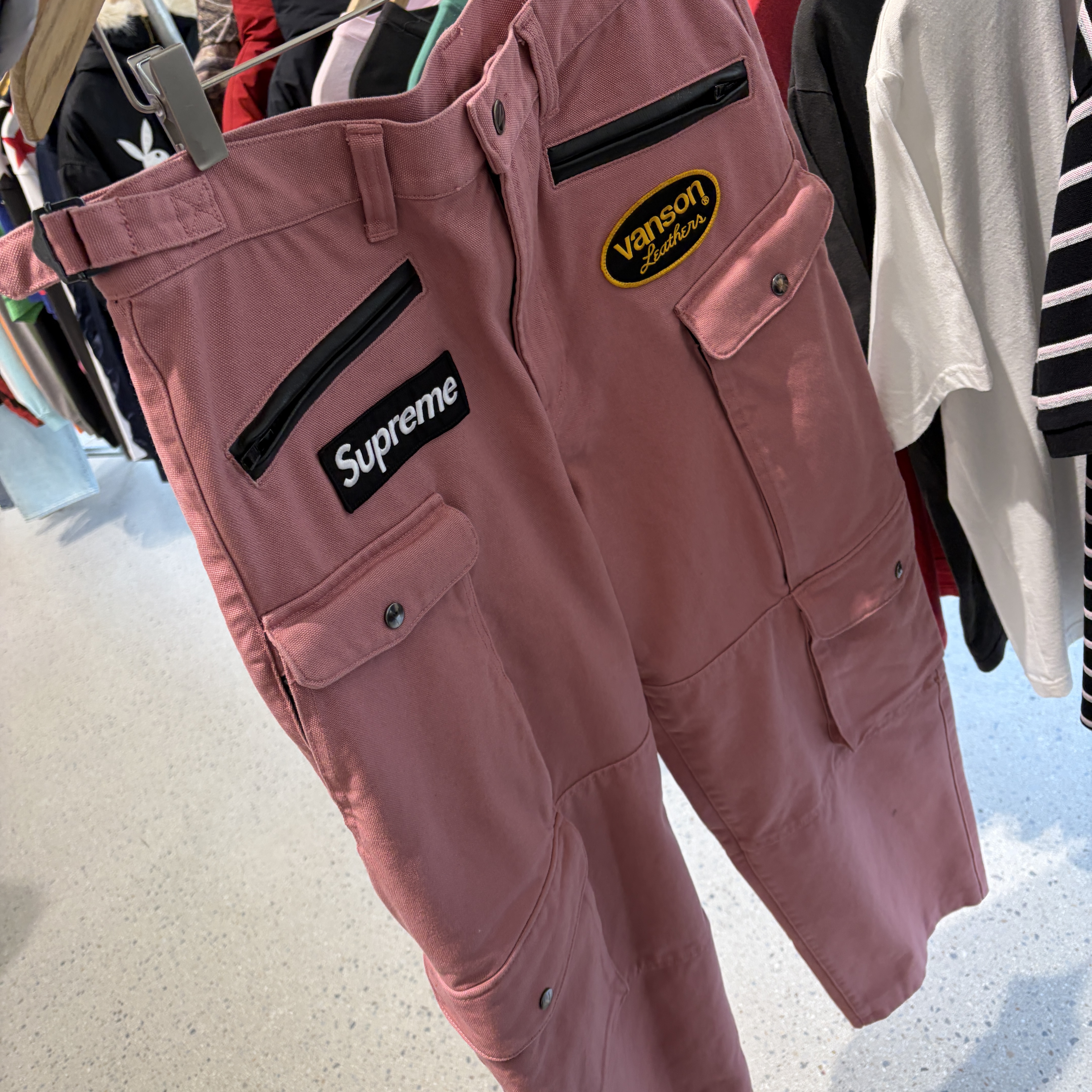 Supreme x Vanson Leathers Cordura Pant Pink - 26SS 착용 스타일