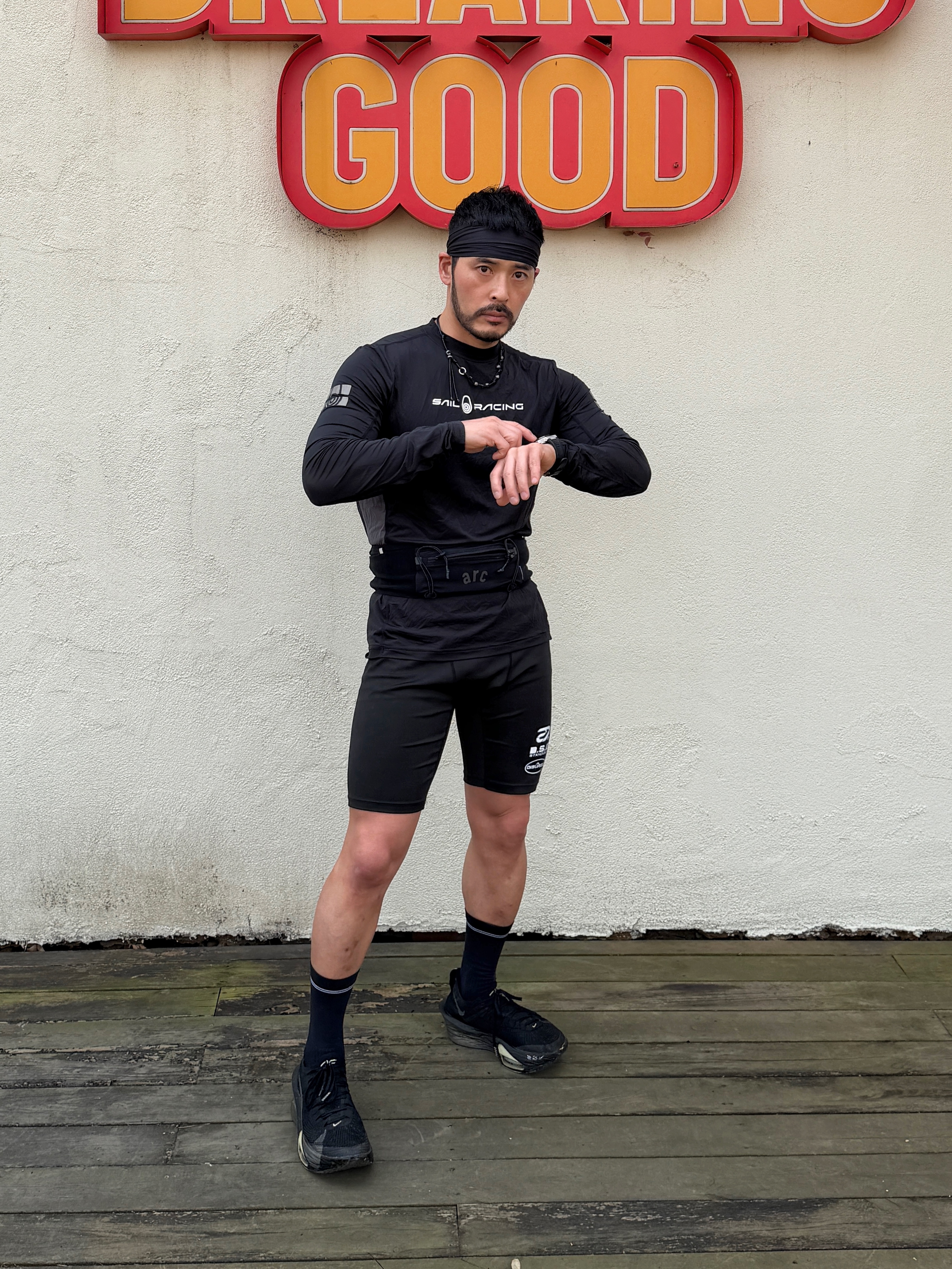 [KREAM 단독] TOWTOW.ARCHIVE Tosca Rope Necklace Black, Nike Air Zoom Alphafly Next% 3 Black Olive Aura 착용 스타일 - 1