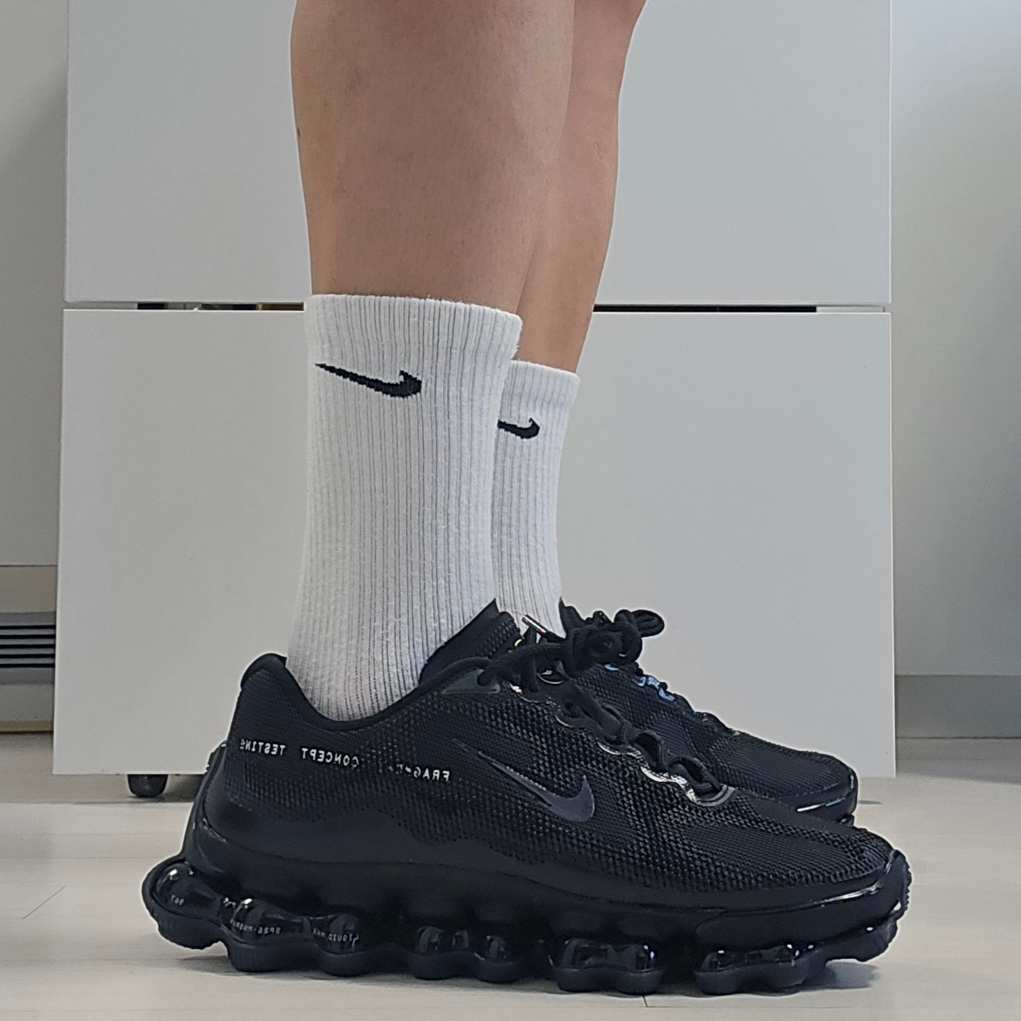 Nike x Fragment Air Liquid Max Black Anthracite 착용 스타일 - 4