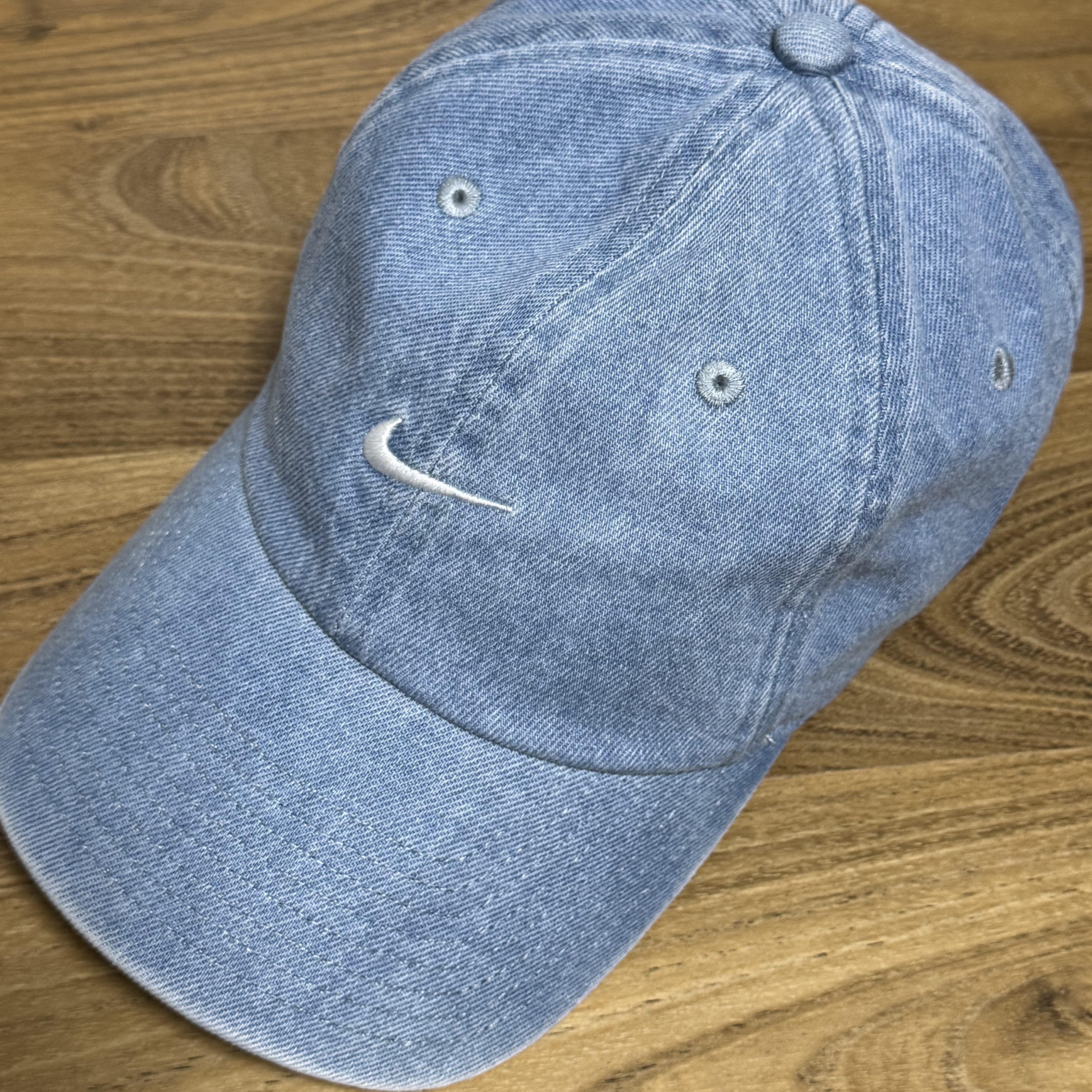 Nike Club Unstructured Denim Cap Aegean Storm Thunder Blue 착용 스타일