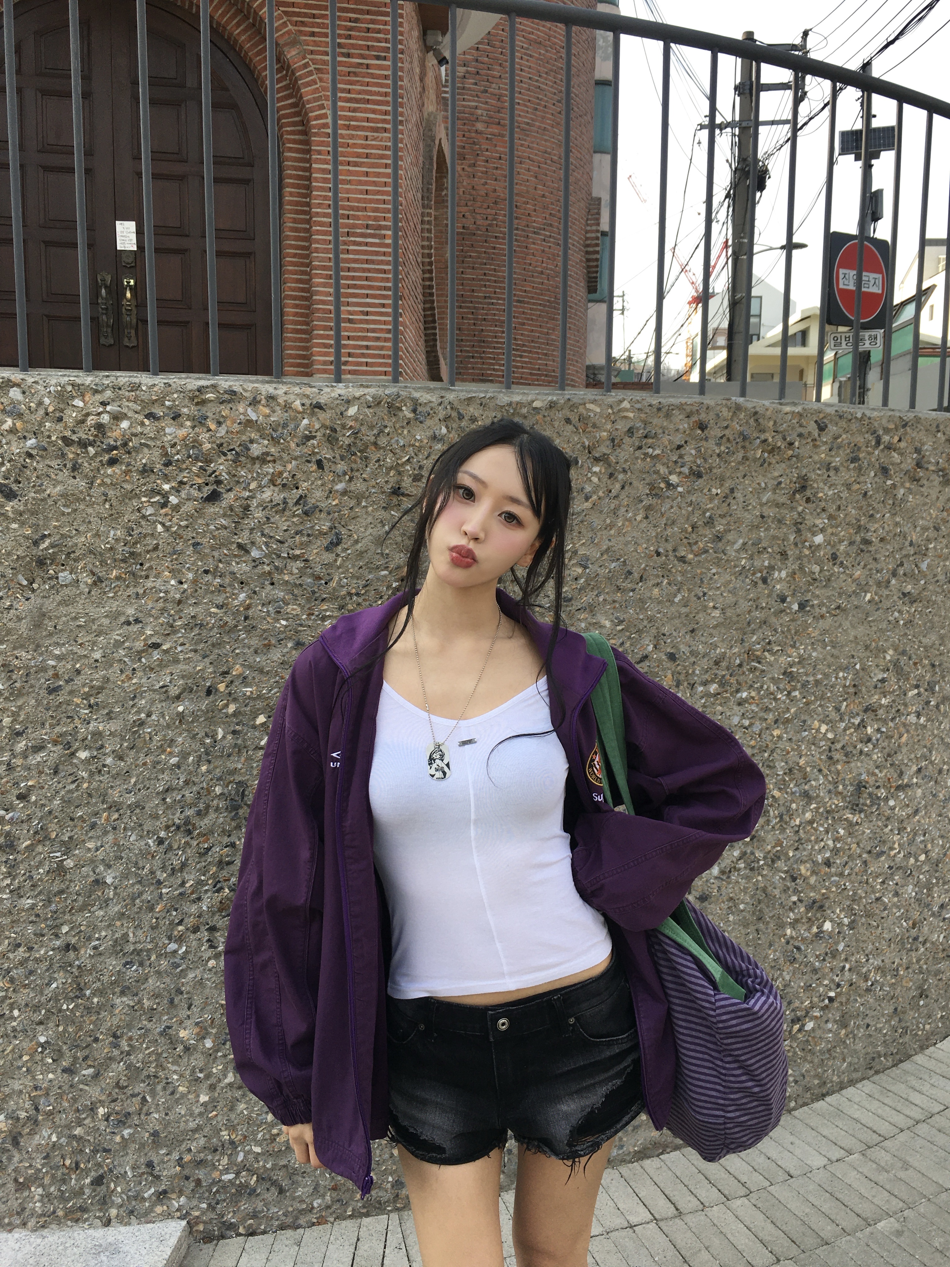 Supreme x Umbro Cotton Ripstop Track Jacket Plum - 26SS, Nike x Stussy Air Baltoro Black and White 착용 스타일 - 8