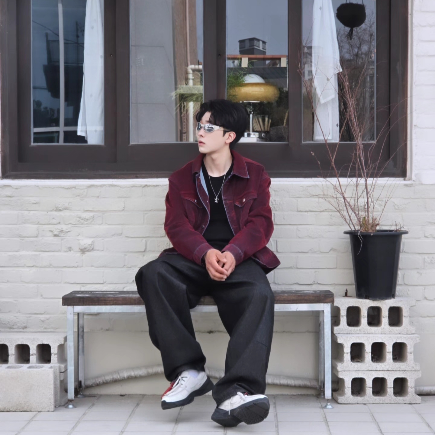 Fila Replica 02/25 GTX White 착용 스타일 - 2