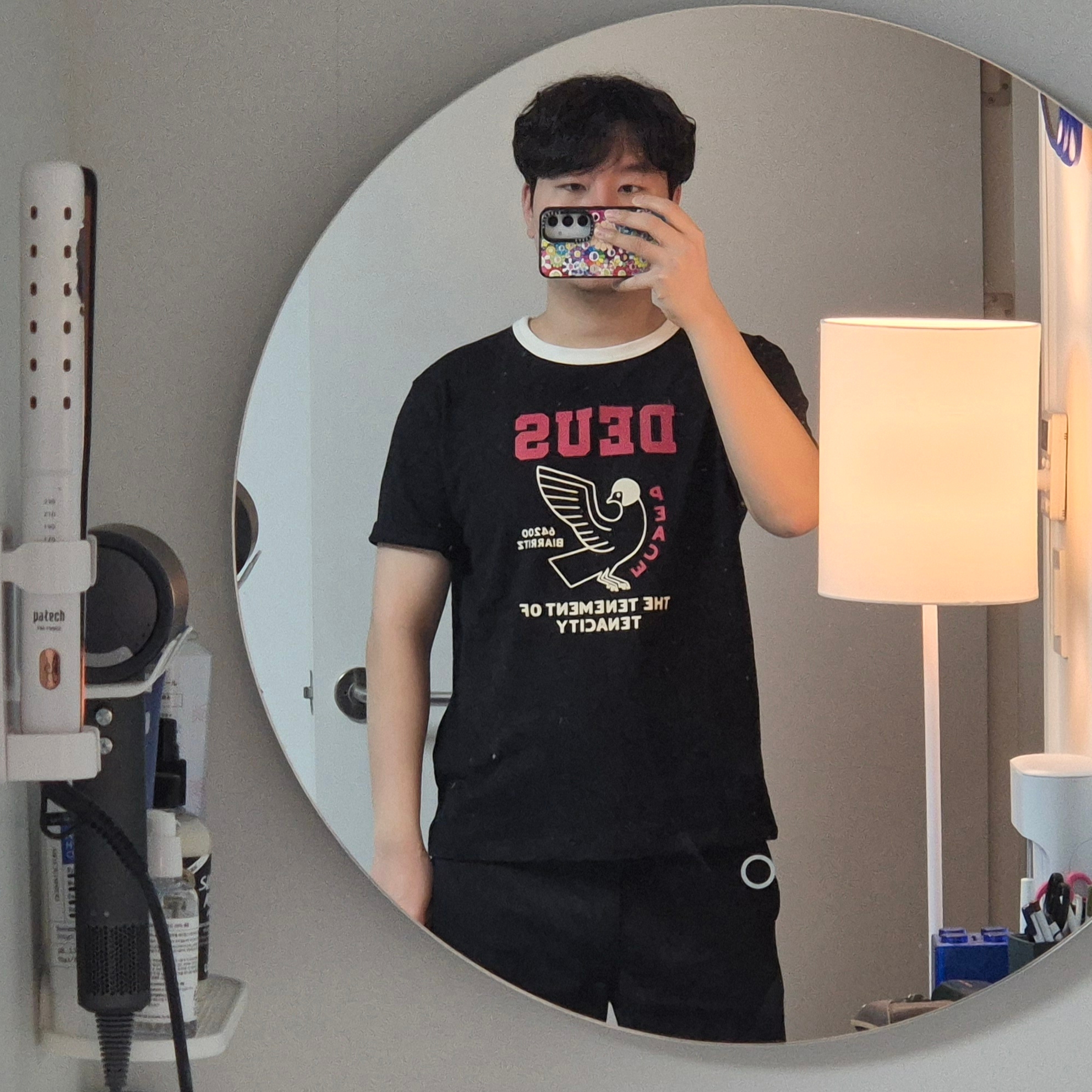 [6% 적립] Deus Ex Machina Enduro Moto Tee Black, [6% 적립] Deus Ex Machina House Of Simple Pleasures Ringer Tee Black 착용 스타일 - 3