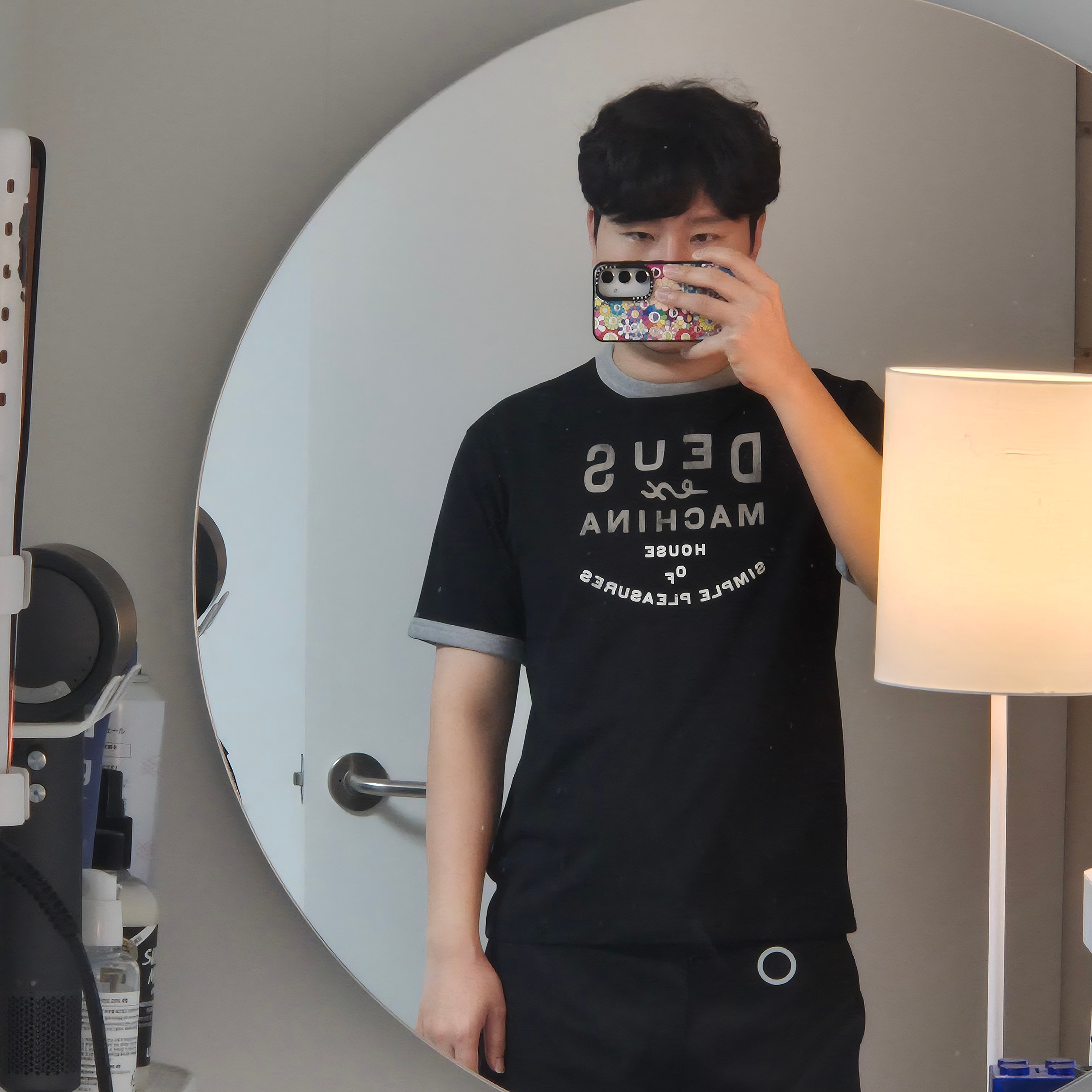[6% 적립] Deus Ex Machina Enduro Moto Tee Black, [6% 적립] Deus Ex Machina House Of Simple Pleasures Ringer Tee Black 착용 스타일 - 2