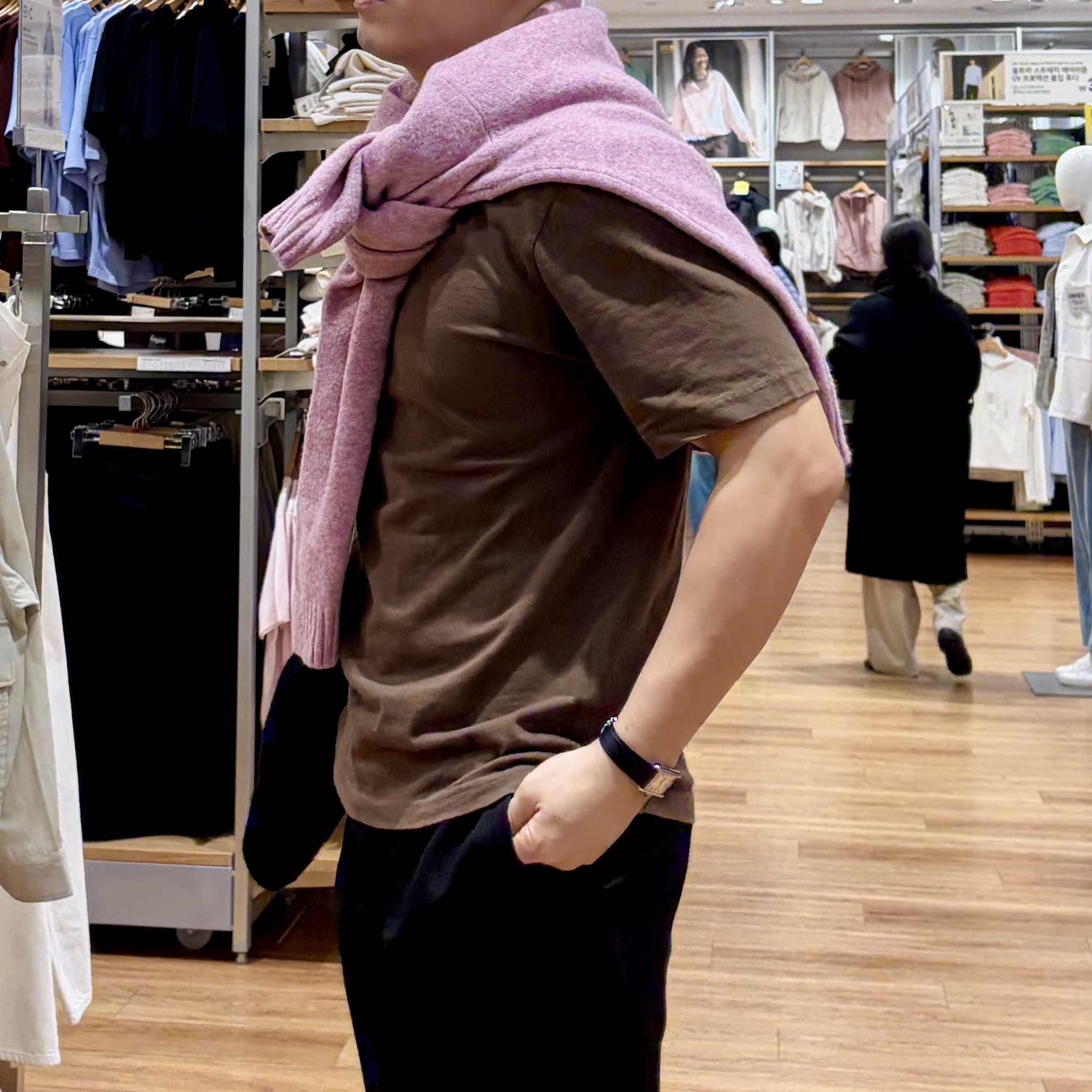 Cartier Tank Must Watch Large Quartz Steel Calfskin Black 착용 스타일