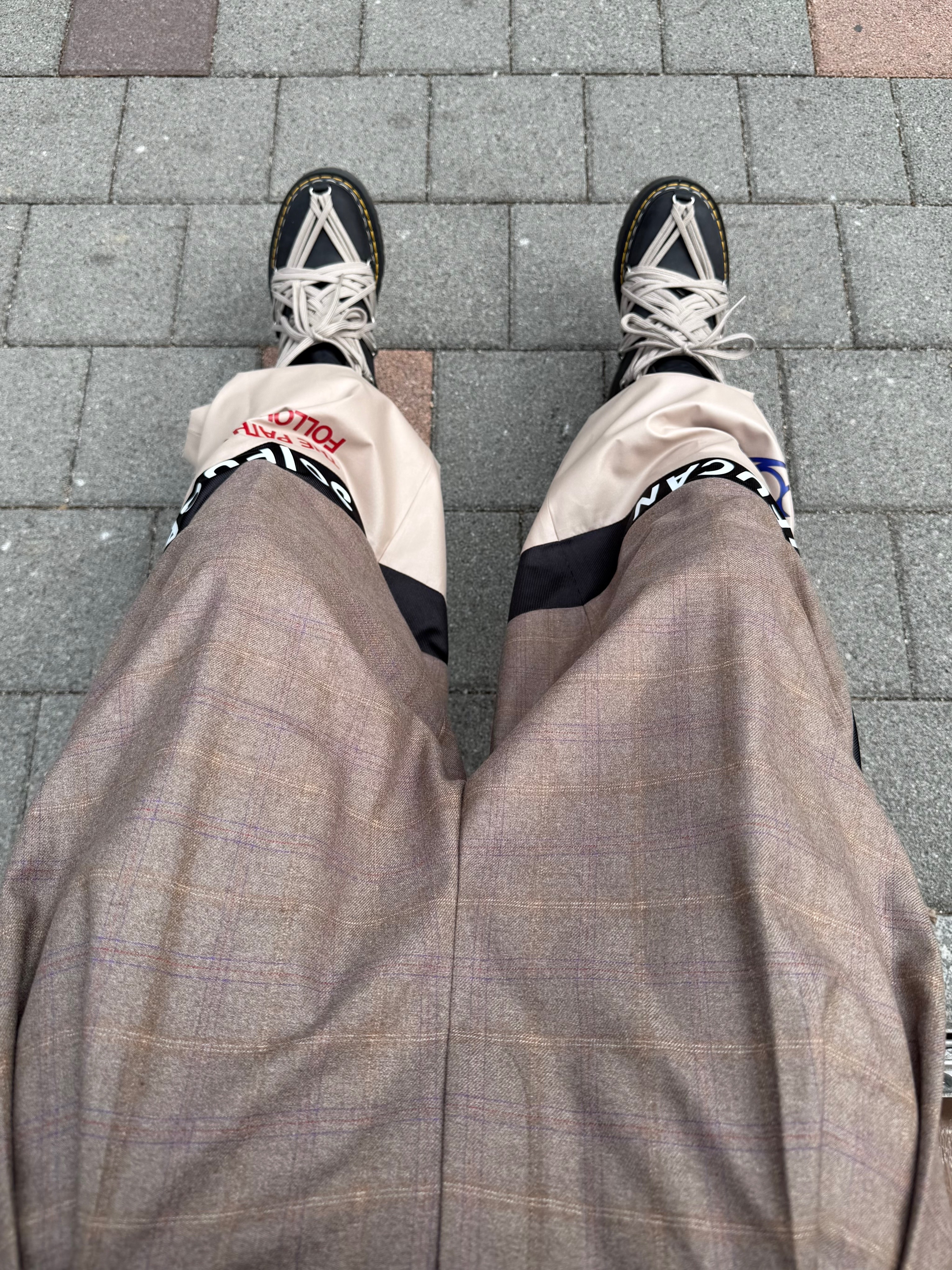 Dr. Martens x Rick Owens 1460 Quad Sole Mega Lace Boots Black 착용 스타일 - 10