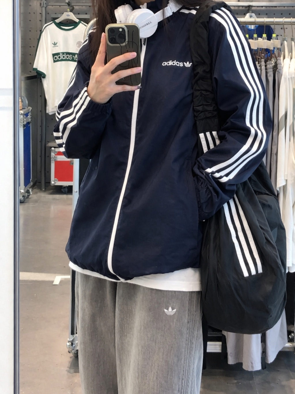 Adidas Skateboarding Firebird Track Jacket Gender Neutral Legend Ink - KR Sizing 착용 스타일 - 1