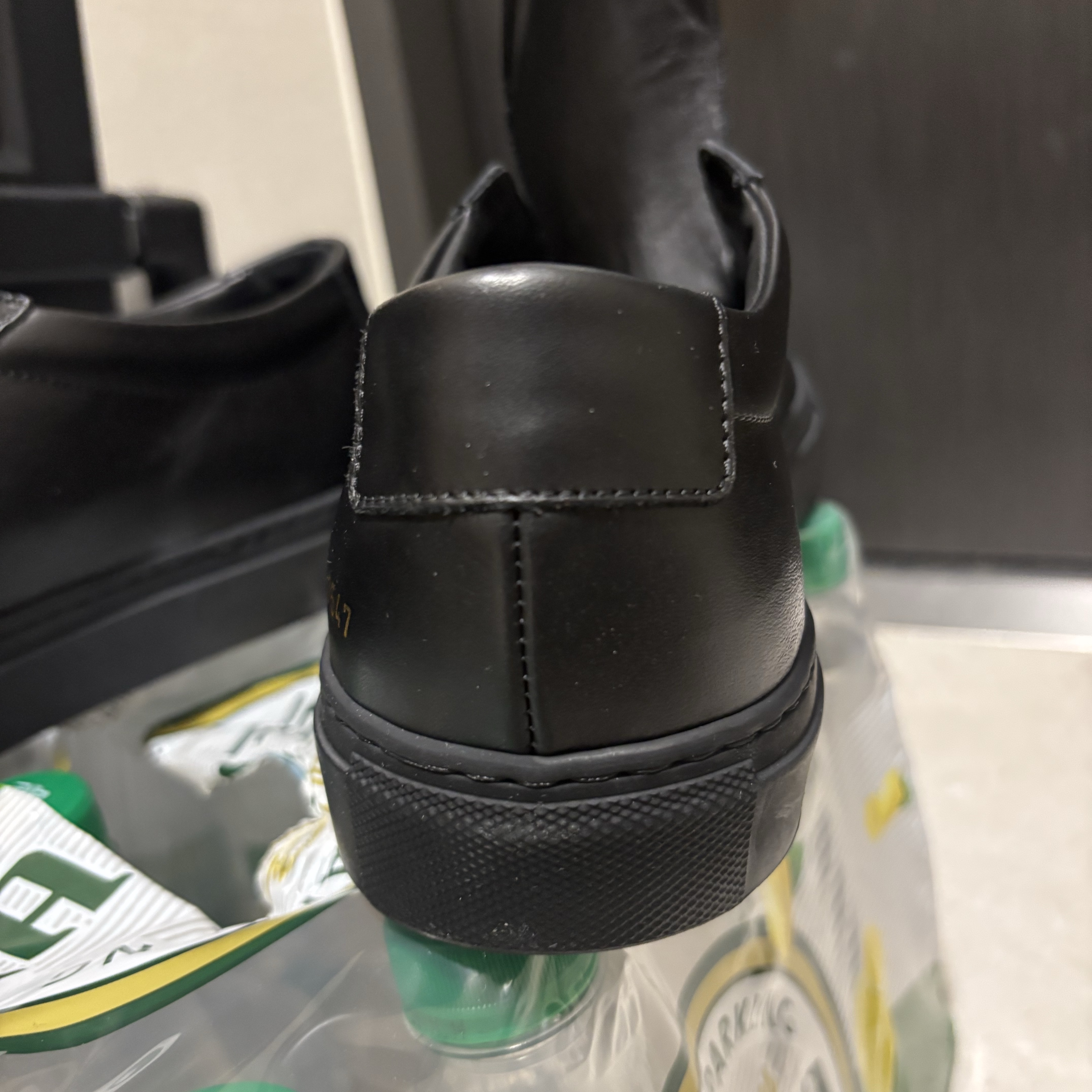 Common Projects Original Achilles Low Black 착용 스타일 - 6
