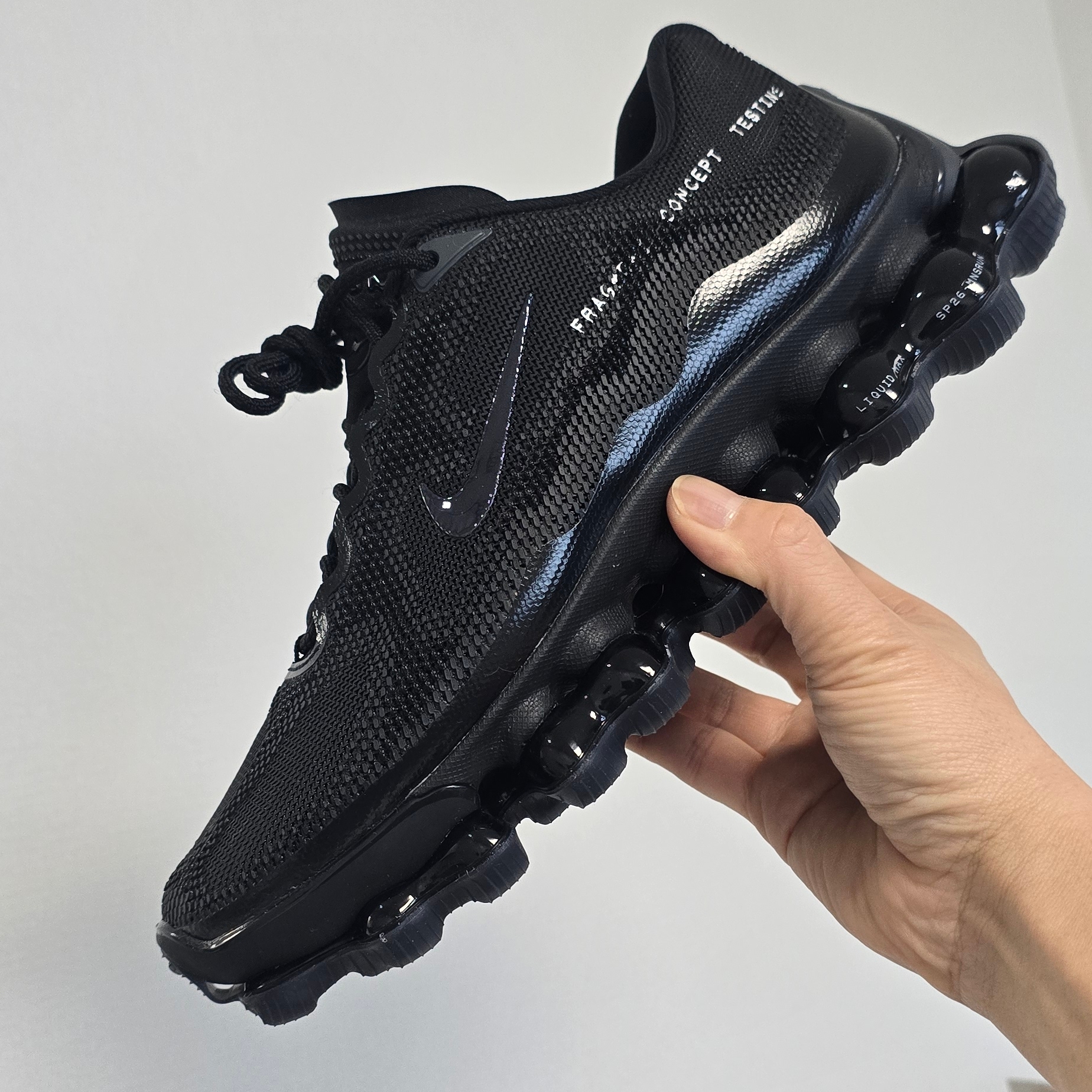 Nike x Fragment Air Liquid Max Black Anthracite 착용 스타일 - 1