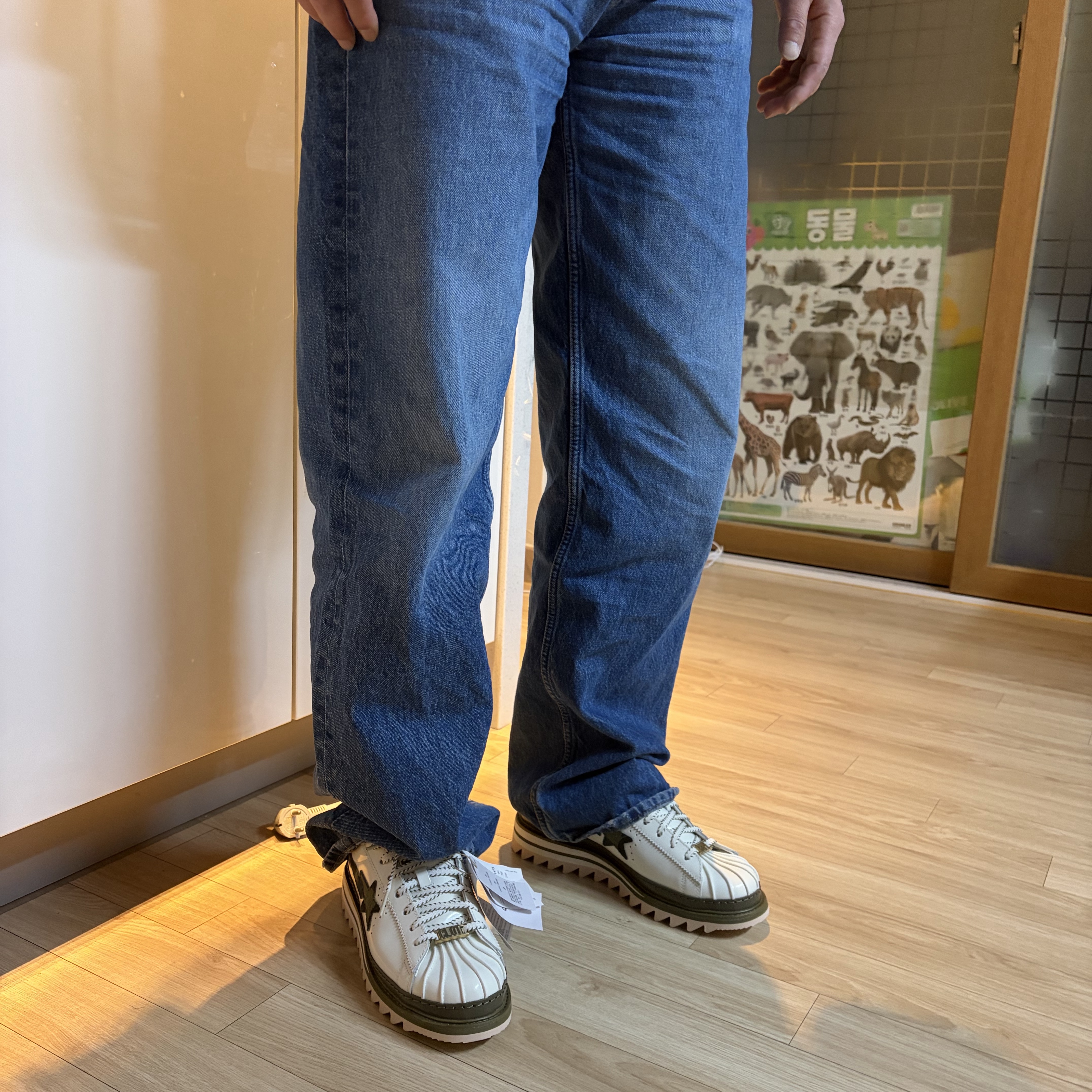 Adidas x BAPE x Edison Chen Clot Superstar Off White Branch 착용 스타일 - 4