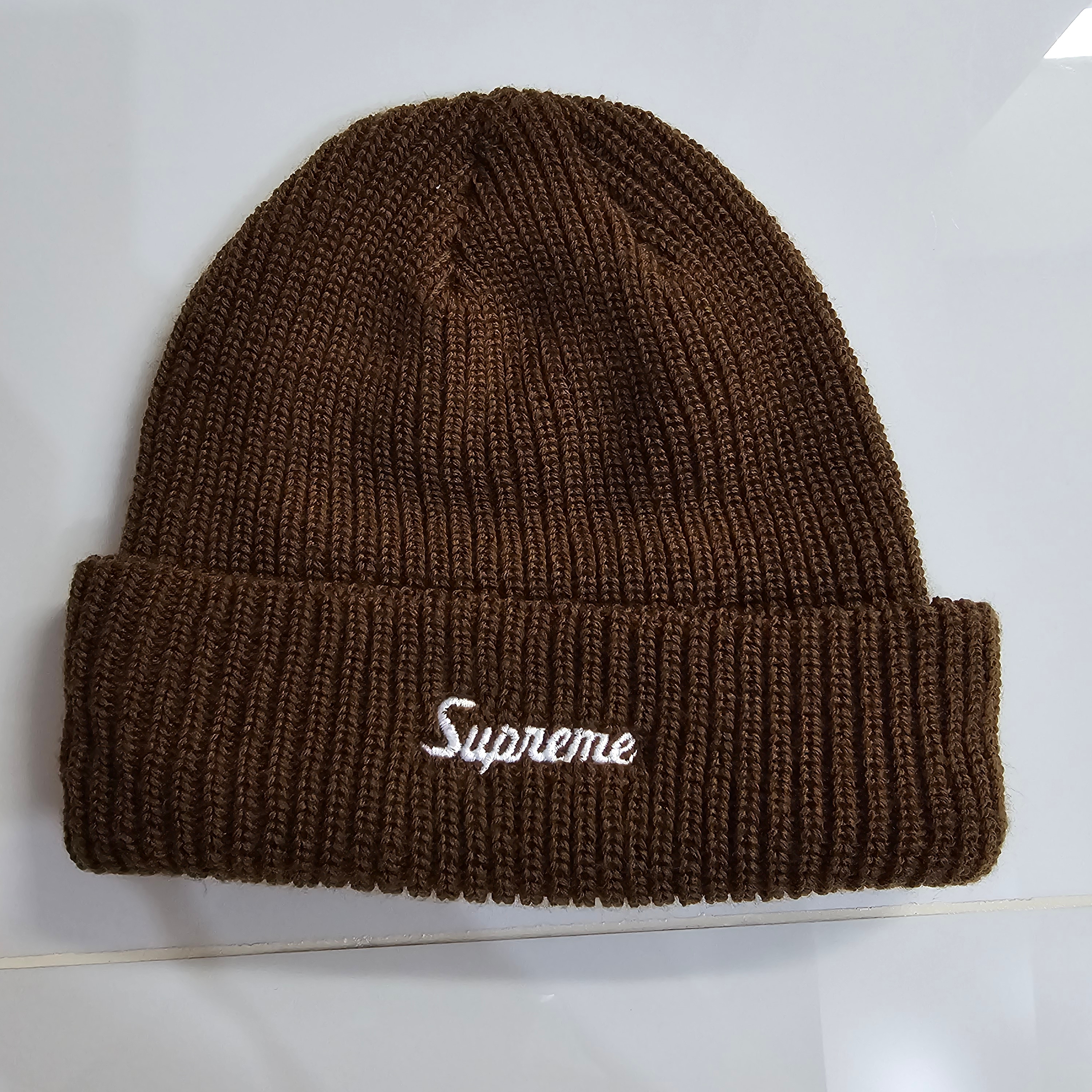 Supreme Loose Gauge Beanie Brown - 24FW 착용 스타일