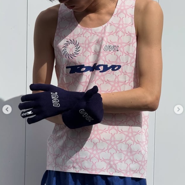 UVU Tokyo '26 Racing Vest White Pink 착용 스타일
