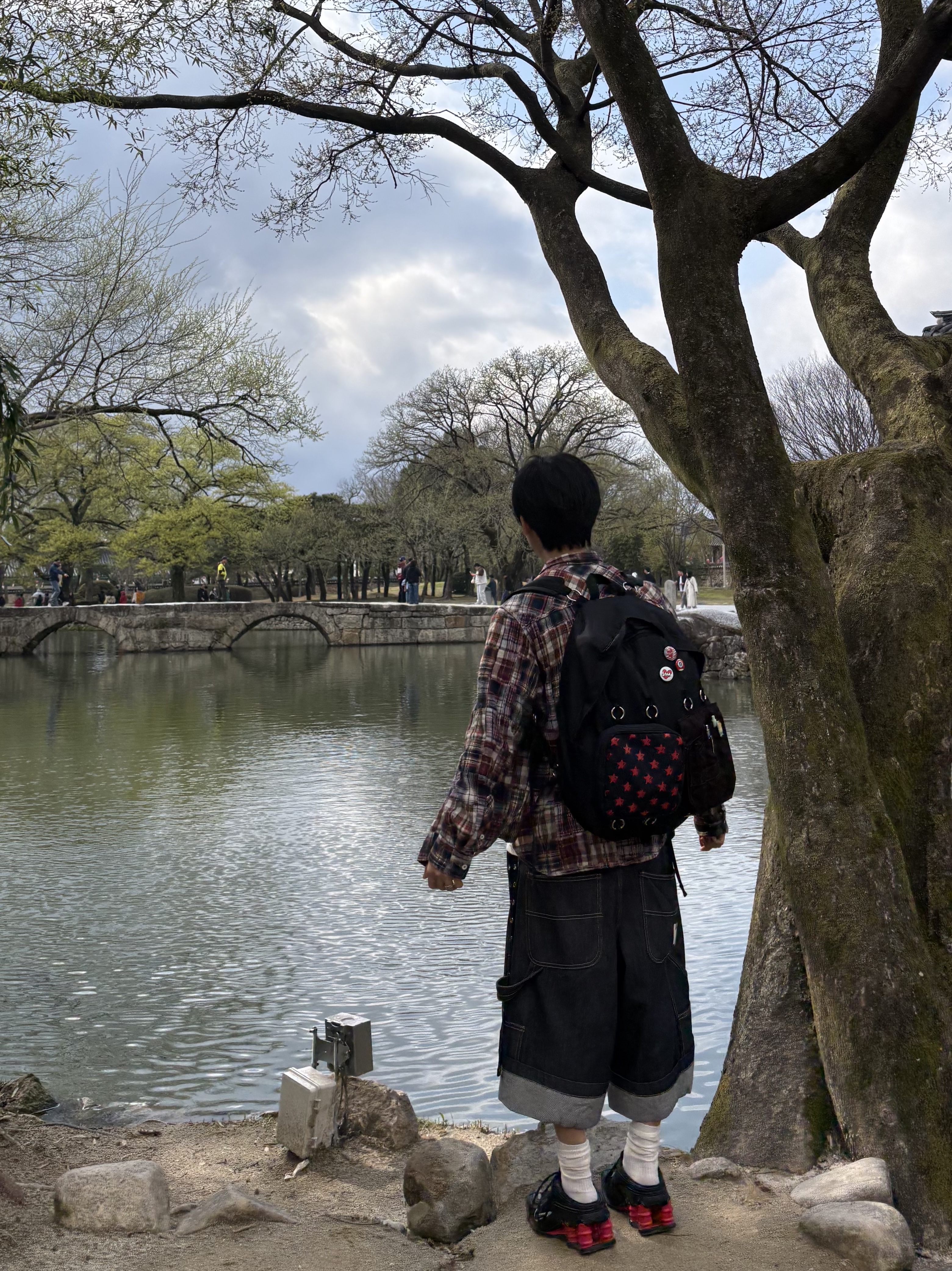 Nike x Martine Rose Shox MR4 Black, Kamien x MJD Double Hole Belt Black Shearling Calfskin 착용 스타일 - 1