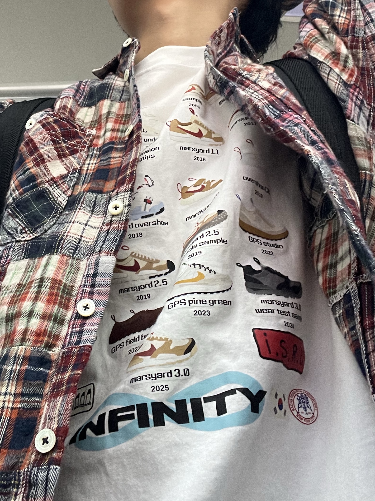 Nike x Martine Rose Shox MR4 Black, Kamien x MJD Double Hole Belt Black Shearling Calfskin 착용 스타일 - 6