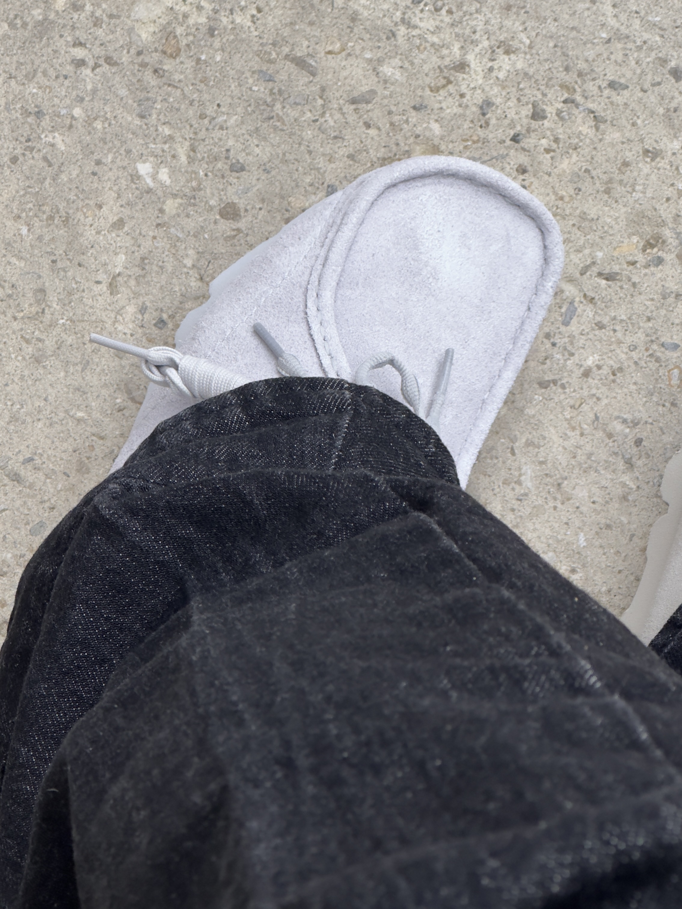 Clarks x Post Archive Faction (Paf) WallabeeBT Grey Blue 착용 스타일 - 2