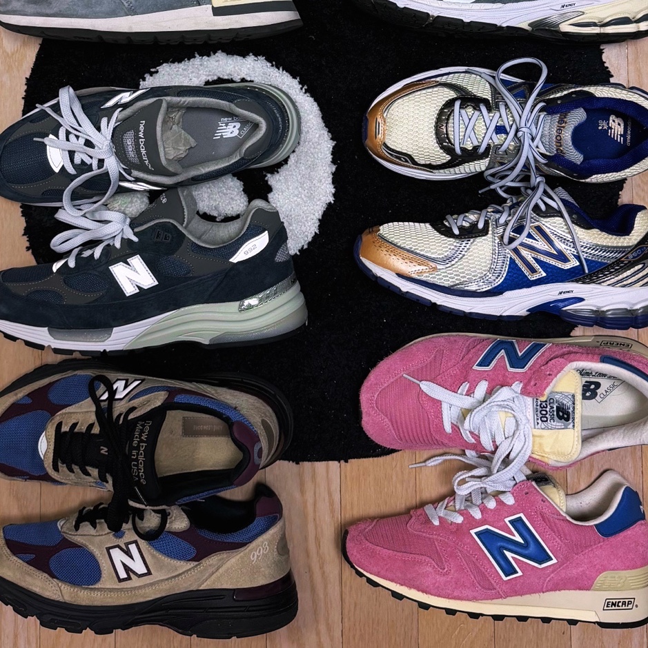 New Balance x Aime Leon Dore 1300 Dusty Pink, New Balance x Aime Leon Dore 860v2 Blue 착용 스타일 - 1