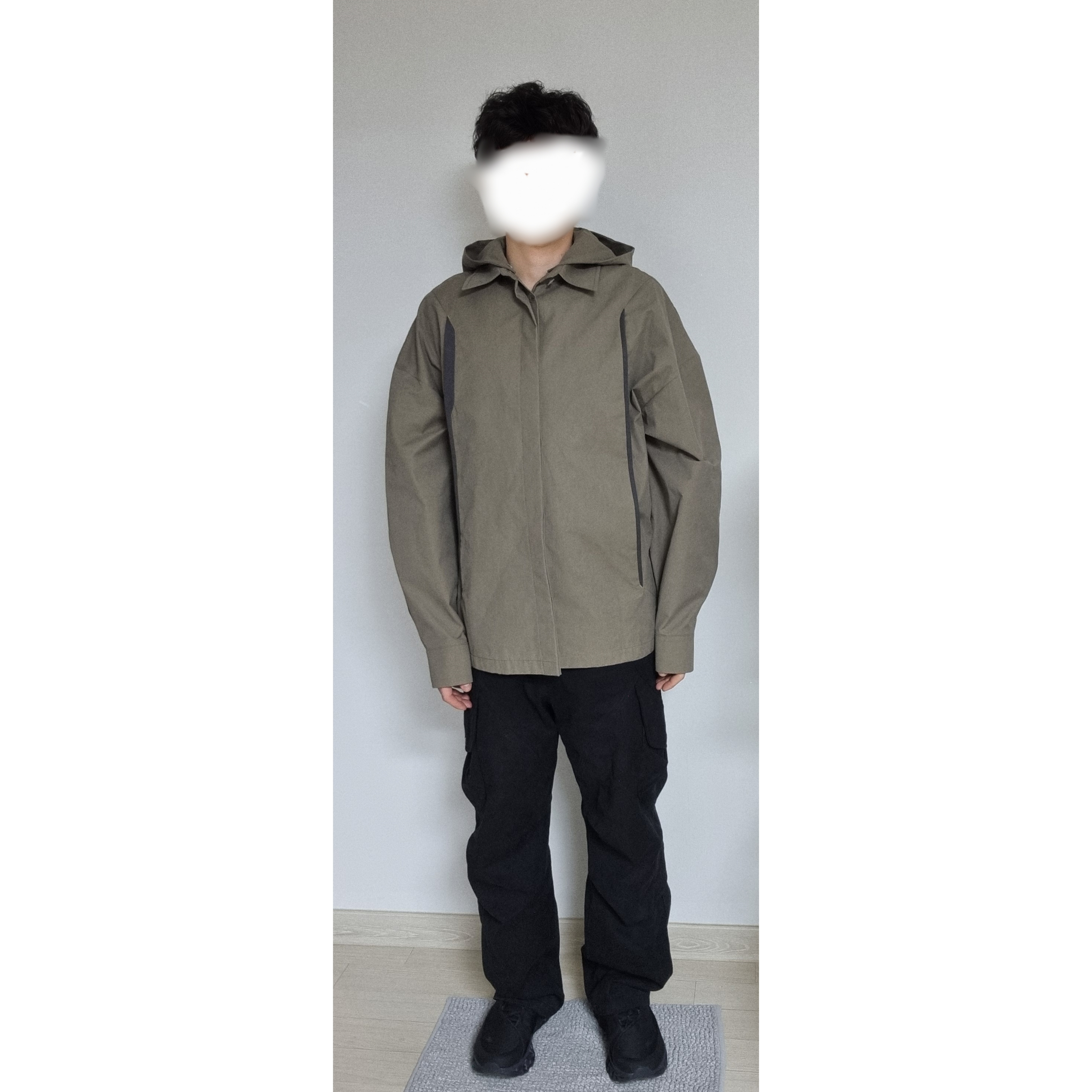 On Running x Post Archive Faction (Paf) Cloudmonster 2 Black Magnet 착용 스타일 - 1