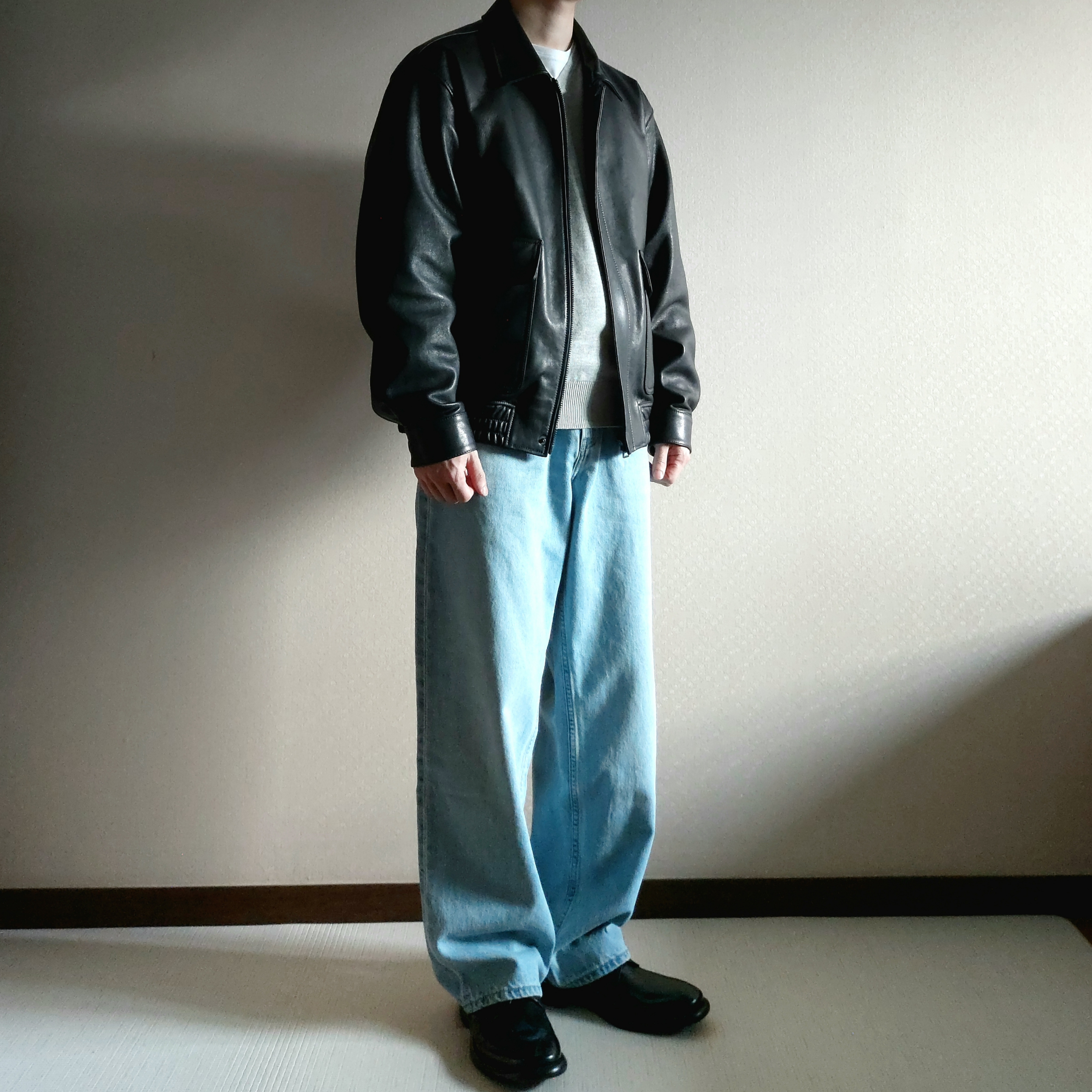 Grds Blucher 08 Leather Black, Nike Air Max Torch 4 Anthracite Metallic Silver 착용 스타일 - 1