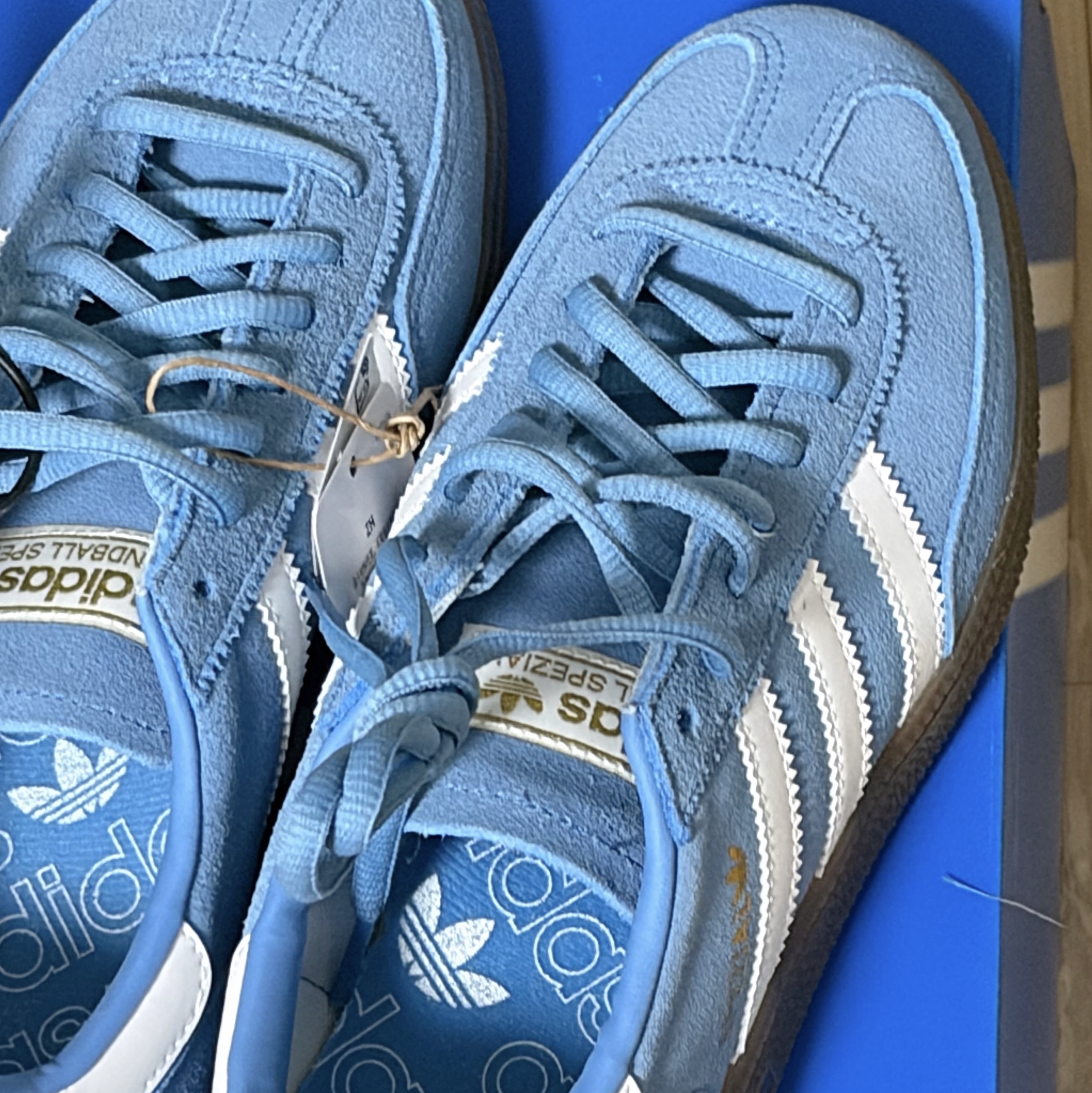 Adidas Spezial Handball Light Blue 착용 스타일