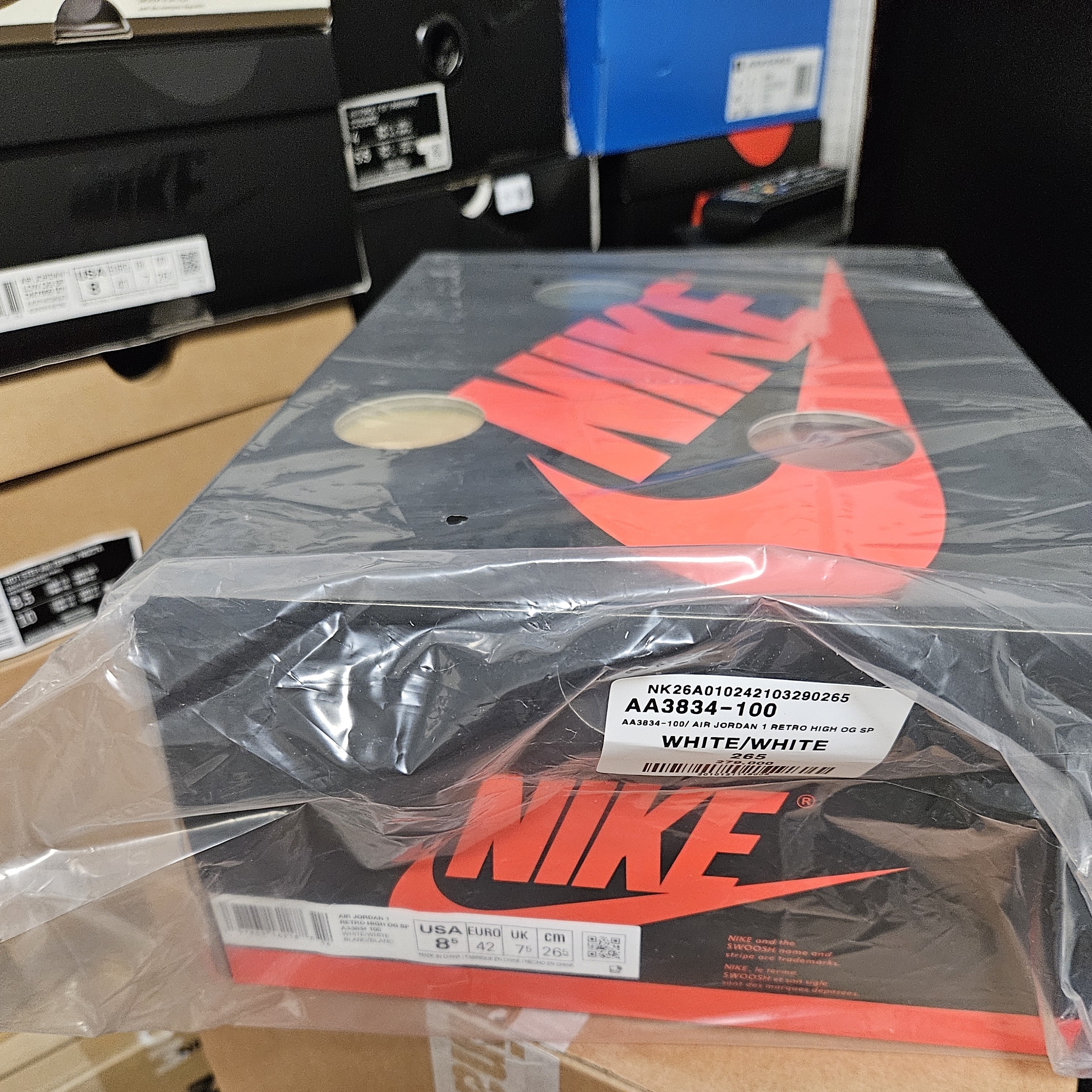 Jordan 1 x Virgil Abloh Archive Retro High Alaska White 착용 스타일 - 2
