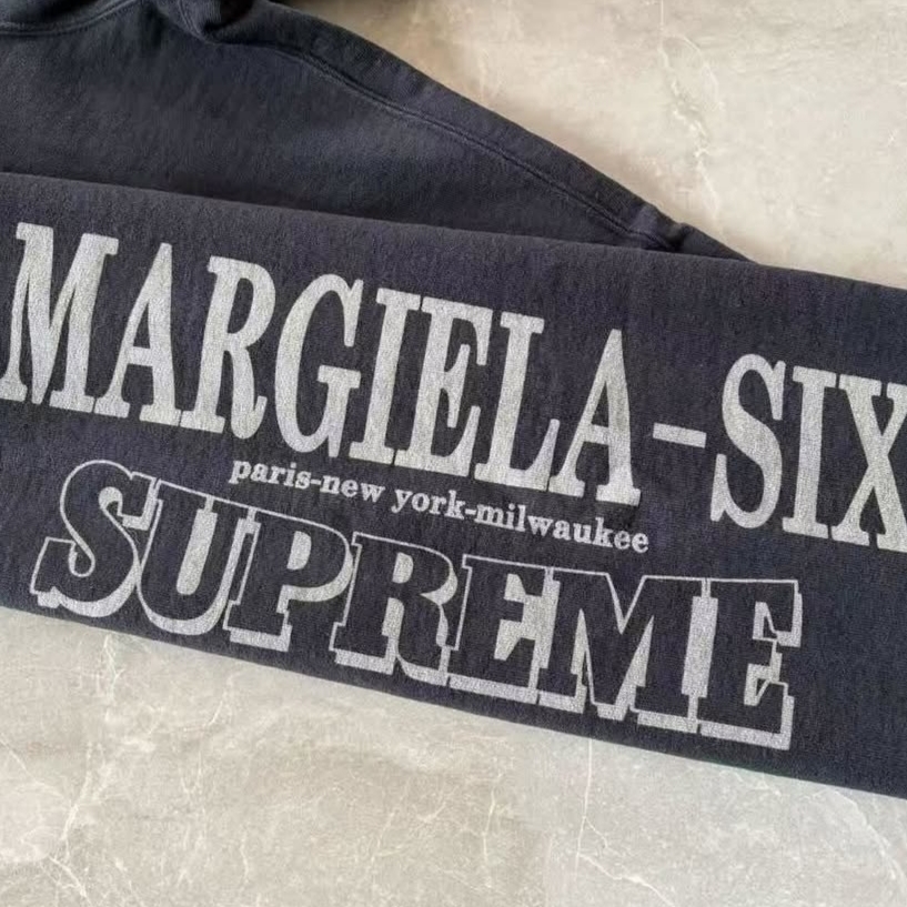 Supreme x MM6 Maison Margiela Eagle Sweatpant Black - 26SS 착용 스타일 - 4