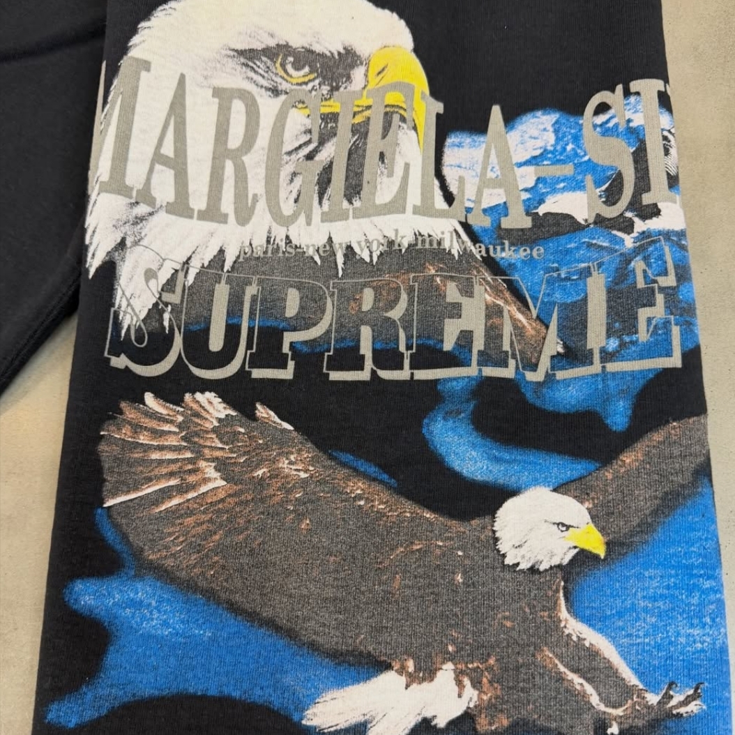 Supreme x MM6 Maison Margiela Eagle Sweatpant Black - 26SS 착용 스타일 - 3