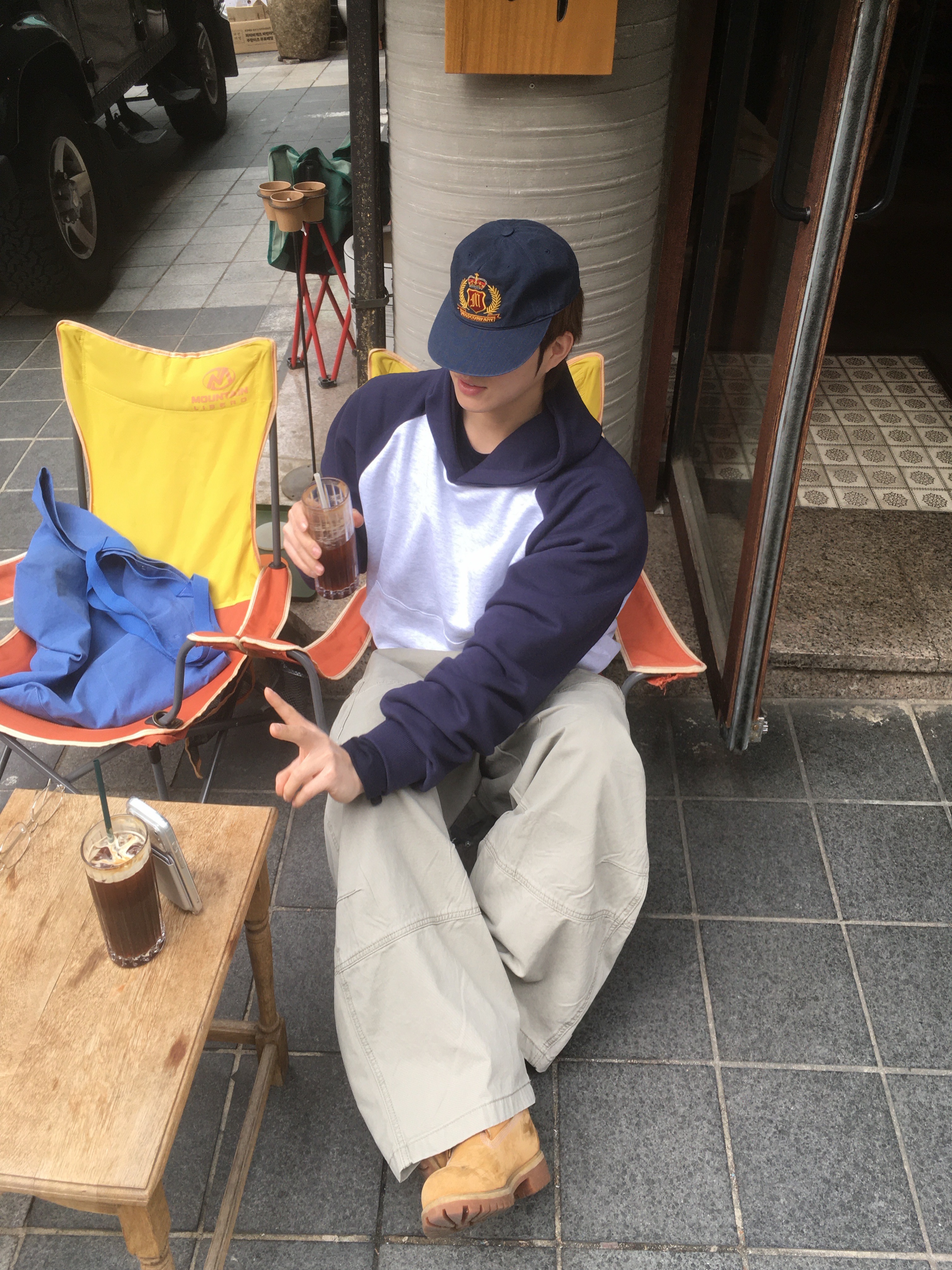 Millo Archive French Dyeing Tote Bag Pastel Blue, Timberland Premium 6 inch Waterproof Boot Wheat Nubuck - Wide 착용 스타일 - 2