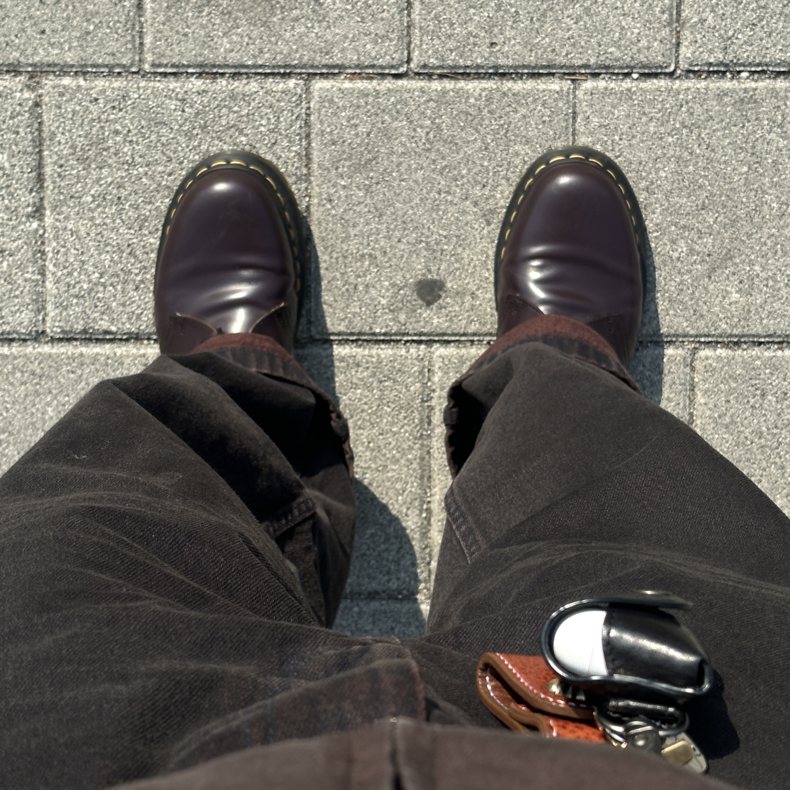 Dr. Martens 1461 Smooth Leather Burgundy 착용 스타일