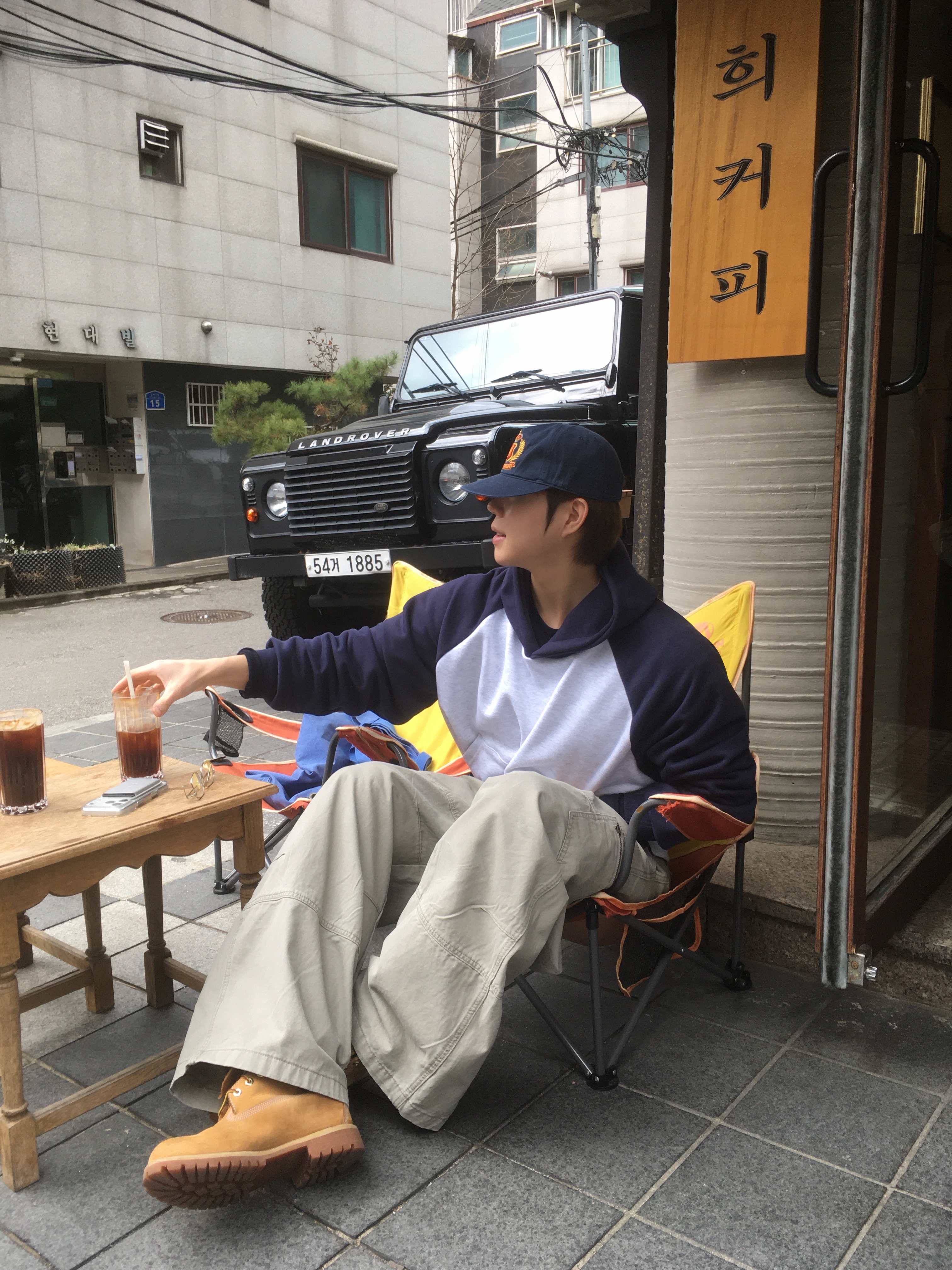 Millo Archive French Dyeing Tote Bag Pastel Blue, Timberland Premium 6 inch Waterproof Boot Wheat Nubuck - Wide 착용 스타일 - 3