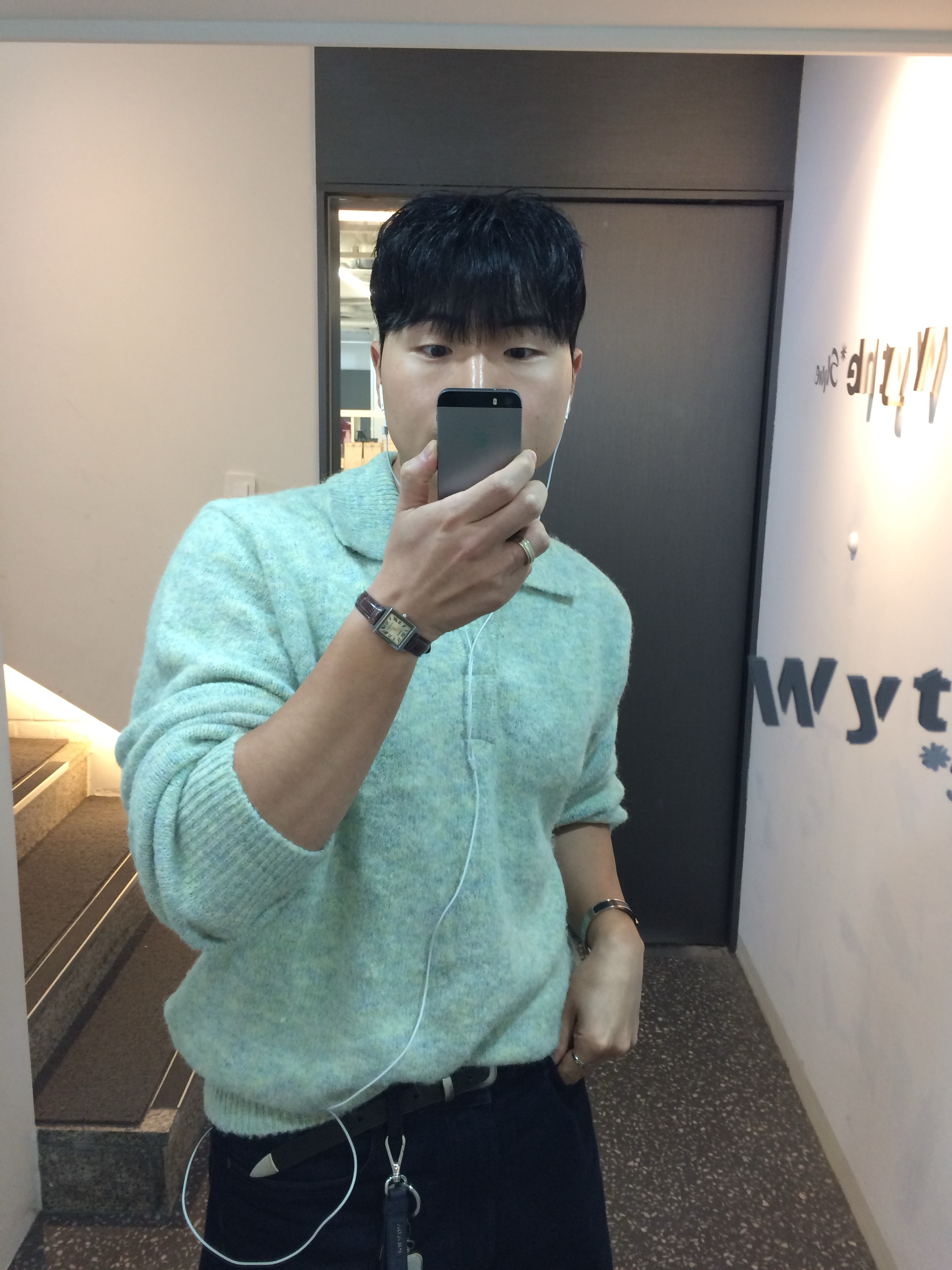 Dr. Martens 1461 Smooth Black, Casio LTP-V007L-9B 착용 스타일 - 3
