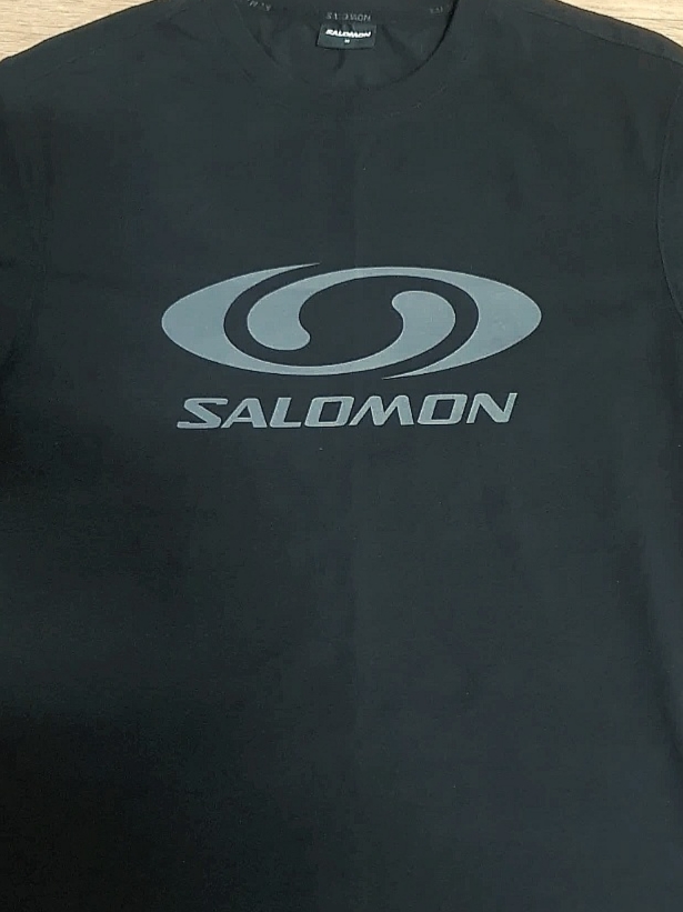 Salomon Link Short Sleeve T-Shirt Black 착용 스타일
