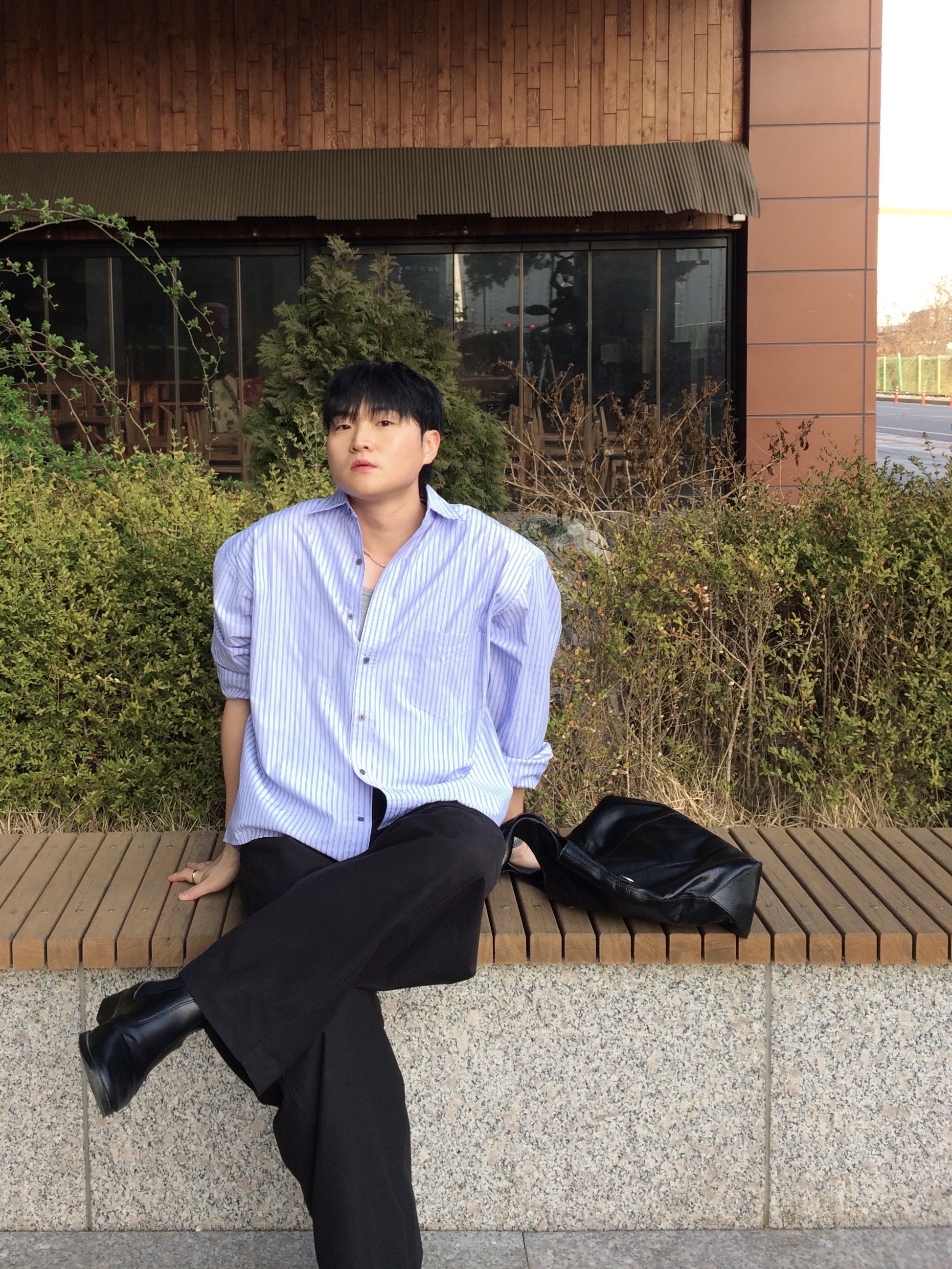 Romantic Move Selection Square Toe Chelsea Boots Black, Casio A-158WA-1 착용 스타일 - 1
