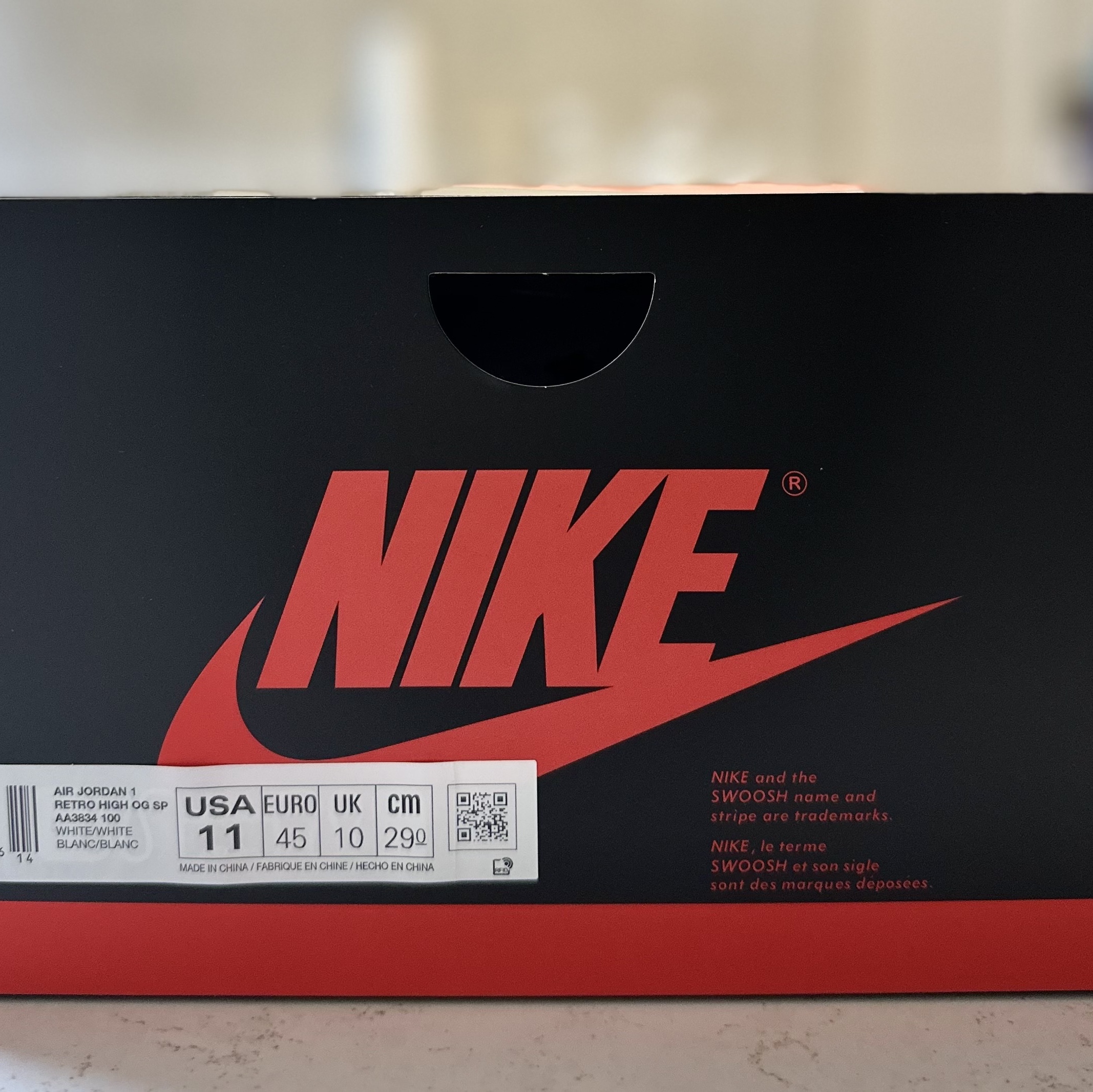 Jordan 1 x Virgil Abloh Archive Retro High Alaska White 착용 스타일 - 2
