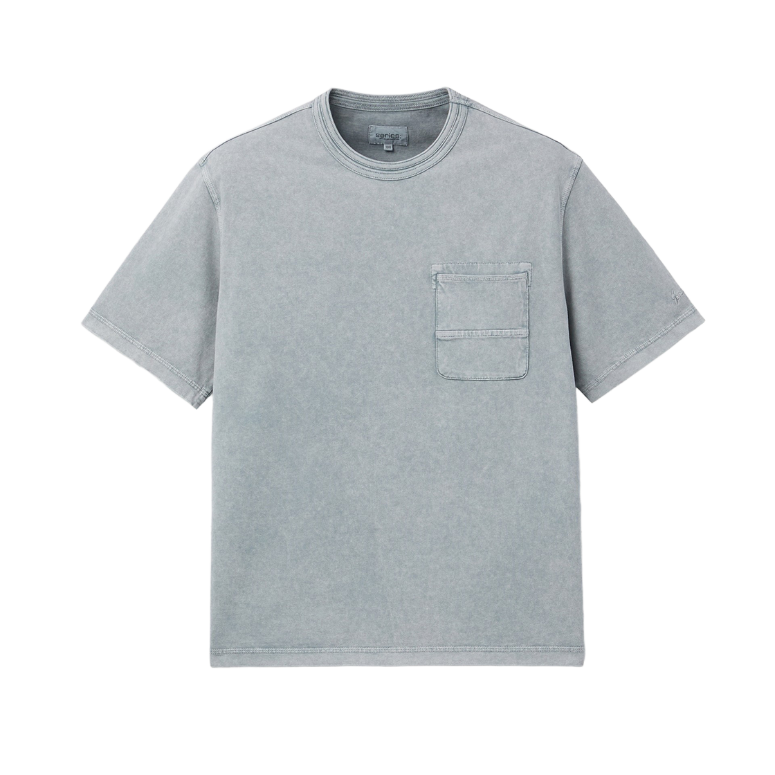 시리즈 다잉 반팔 티셔츠 그레이(SERIES Dyed Short Sleeve T-Shirt Gray) - 1