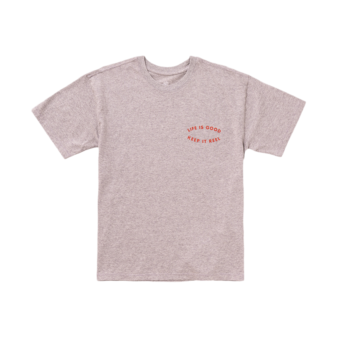 빅웨이브 컬렉티브 라이프 이즈 굿 반팔 티셔츠 스포츠 그레이(BIGWAVE COLLECTIVE Life Is Good Keep It Reel Tee Sport Gray) - 2