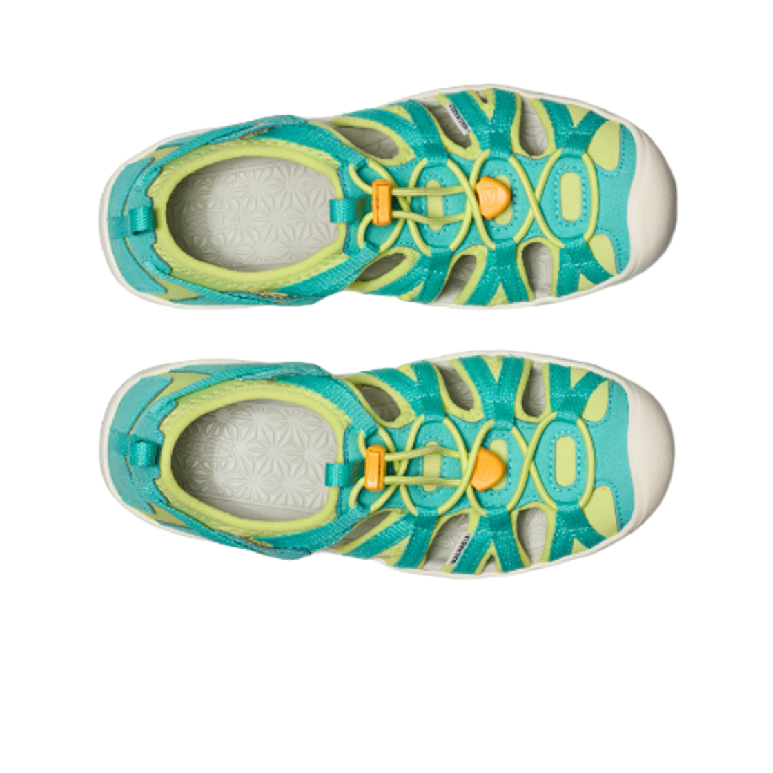 (키즈) 킨 목시 샌들 브라이트 아쿠아 브라이트 메리골드((Kids) Keen Moxie Sandal Bright Aqua Bright Marigold) - 2