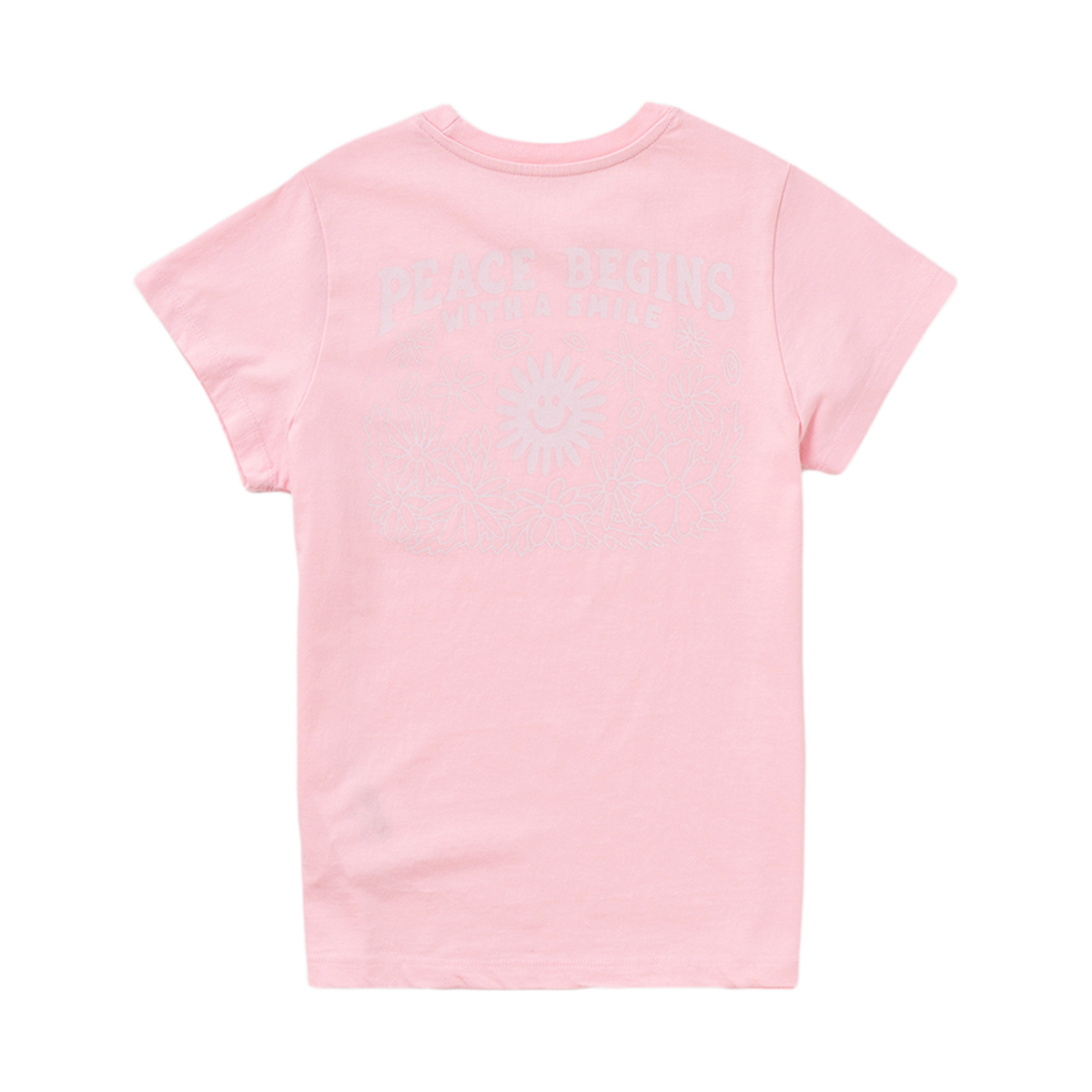 빅웨이브 컬렉티브 피스어게인 그래픽 우먼 티셔츠 핑크(BIGWAVE COLLECTIVE Peace Again Women Tee Pink) - 1
